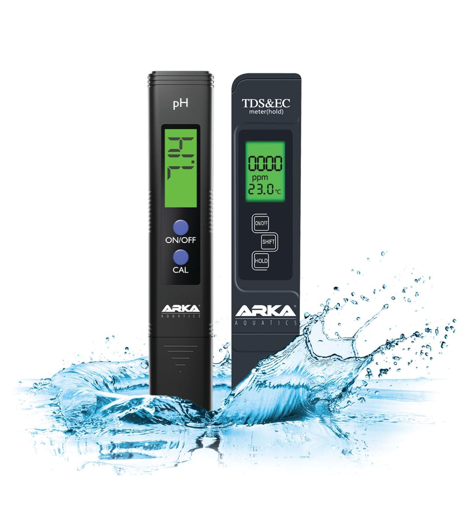 Arka Myaqua Set - PH & TDS/EC Measuring Device for Aquariums Pools Ponds & Drinking Water | Accurate Water Quality Testing - Buy Online on GoSupps.com