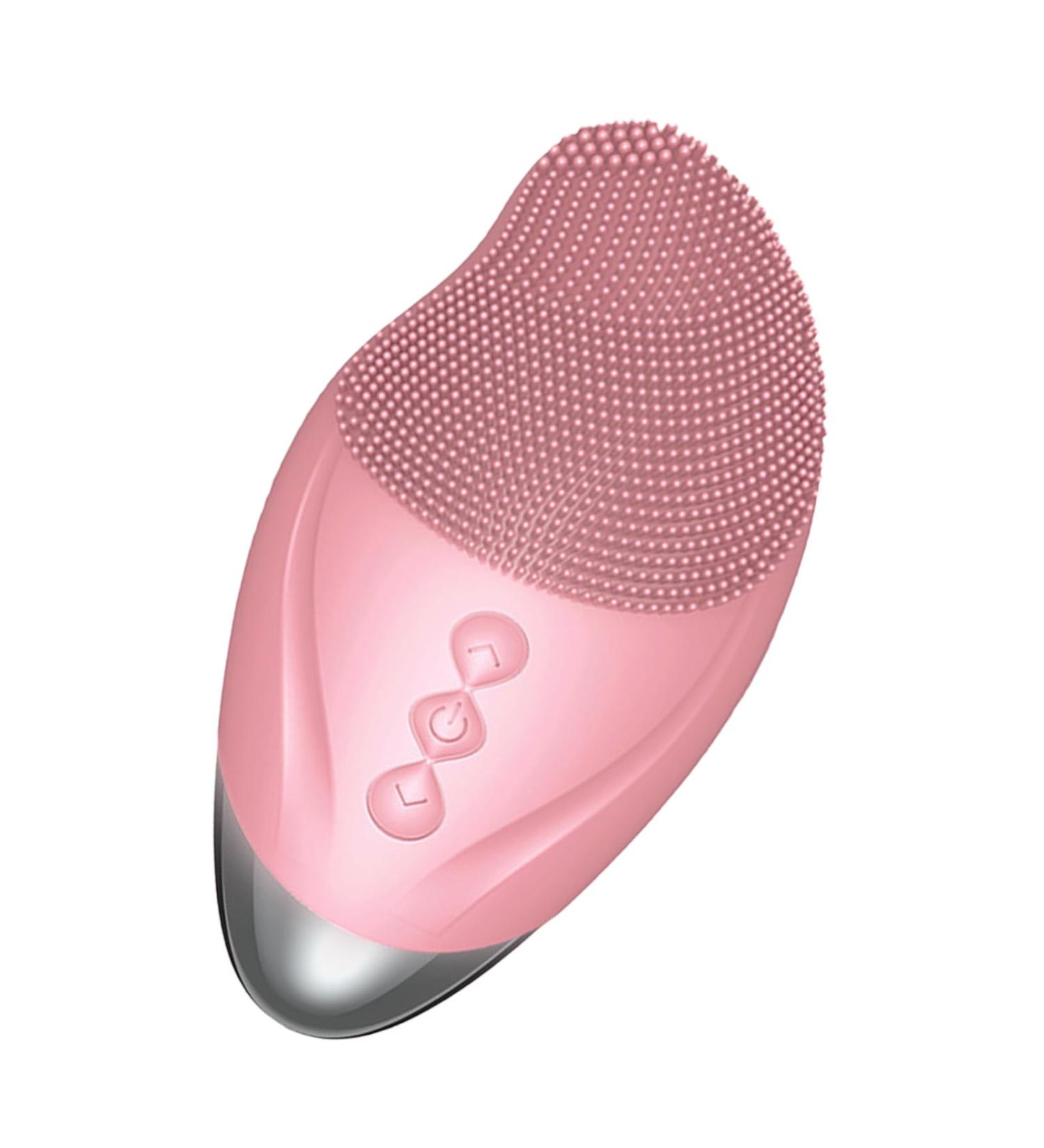 Face Cleansing Brush | Soft Silicone Face Brush - Rechargeable Vibrating Waterproof Skin Care Tool for Deep Cleansing Firming Exfoliation and Enhanced Pink (English) - Buy Online on GoSupps.com
