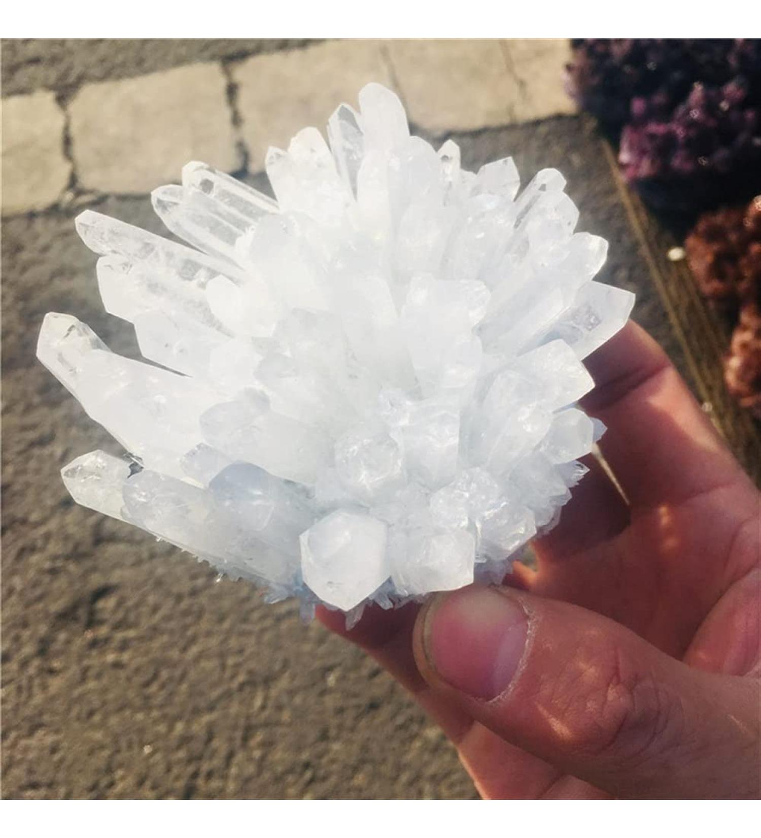Natural Crystal Cluster Specimen Ore Quartz Stone Raw Crystals Home Gift ZJGIDTEM (Size : 300-400g) - Buy Online on GoSupps.com