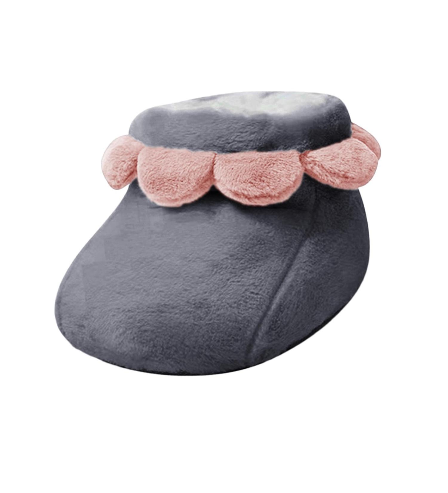 Harilla Electric Heated Foot Warmer - Comfortable Winter Shoe for Farmhouse & Apartment | Gray Boot for Ultimate Warmth - Buy Online on GoSupps.com