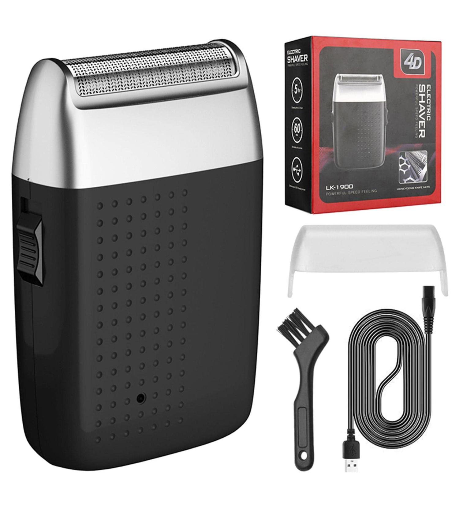 Beard Shaver Trimmer - Reciprocating Portable Foil | Lightweight Shaver Beard Grooming Tool with USB Port for Travel Offices Outings Schools Aviere Black - Buy Online on GoSupps.com