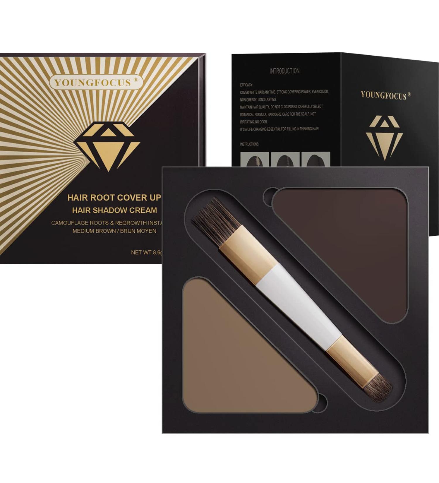 Youngfocus Hair Root Cover - Instant Hair Color Solution for Effortless Coverage | Shop Now for International Shipping - Buy Online on GoSupps.com
