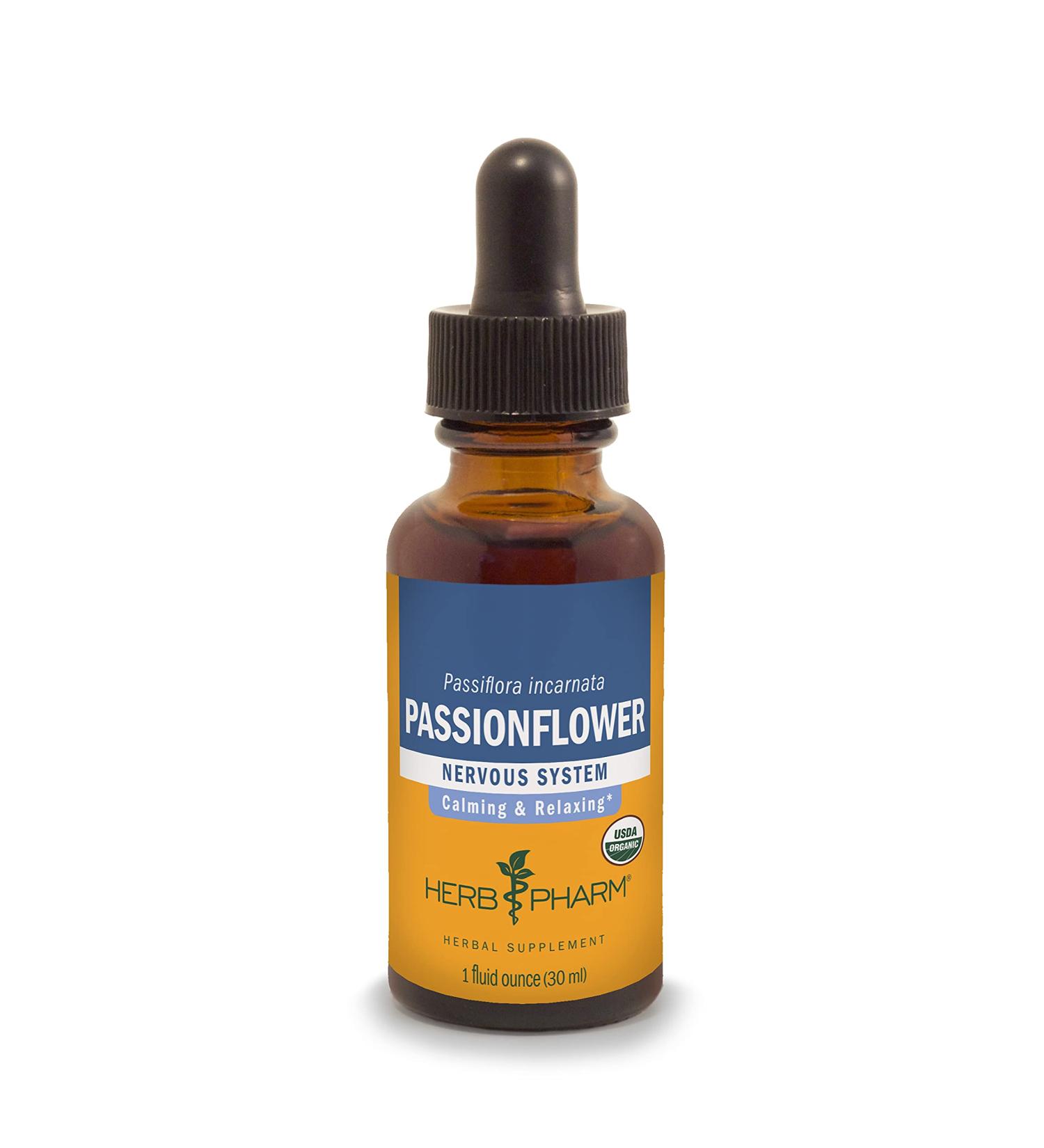 Herb Pharm Passionflower Extract - 1 fl oz (30 ml) | Natural Stress Relief & Sleep Aid - Buy Online on GoSupps.com
