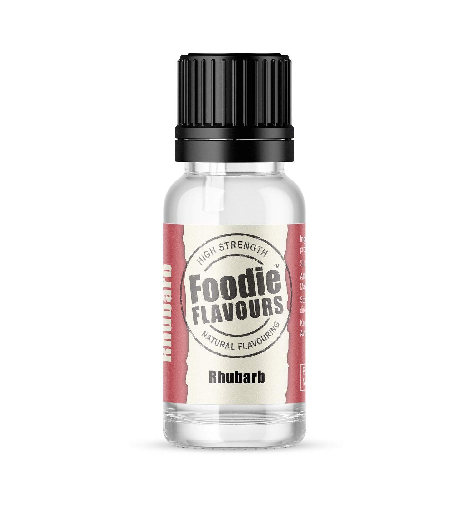 Foodie Flavours Rhubarb Natural Flavouring 15ml - Pack of 1 - Buy Online on GoSupps.com