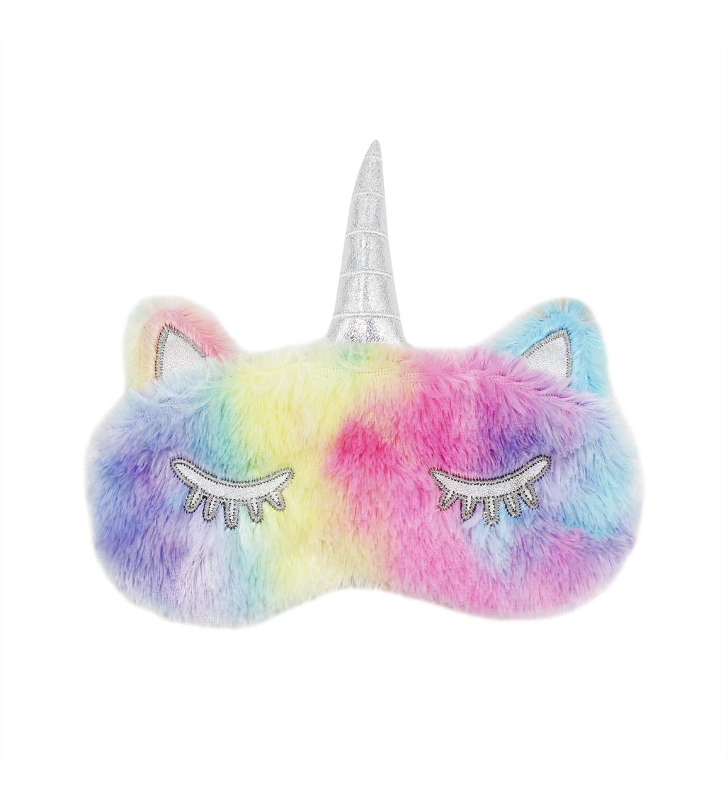 RarityUS Cute Unicorn Sleep Eye Mask - Soft Plush Eyeshade for Women, Girls, Kids - Ideal for Home, Travel - Colorful Design - Buy Online on GoSupps.com