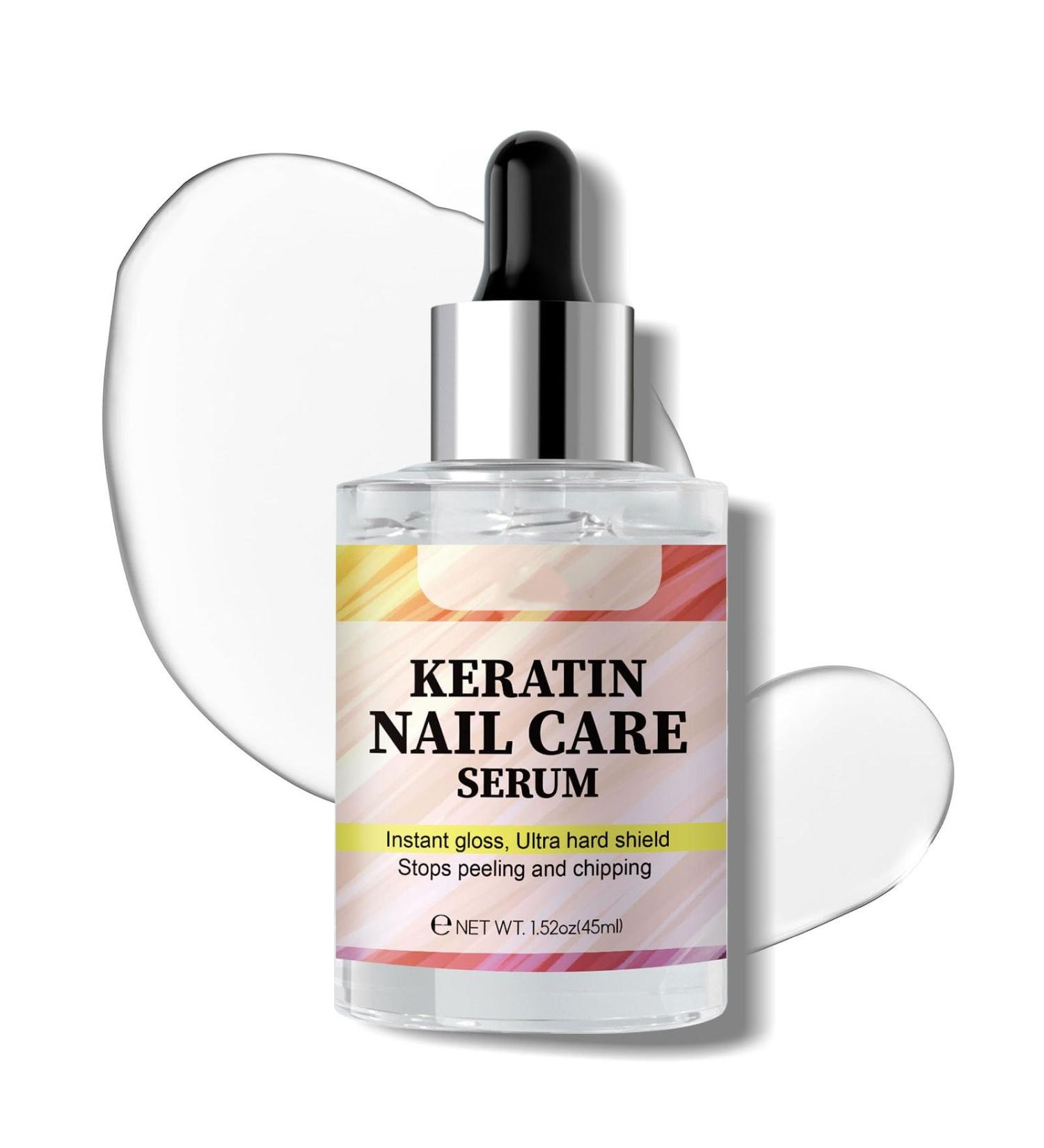 Nail Strengthener Serum Keratin Nail Treatment Serum Natural Nail Oil Deep Moisturize and Soften Dry Cuticle Repair Nail Care Serum to Soothe Repair & Strengthen Cuticles and Nails - Buy Online on GoSupps.com