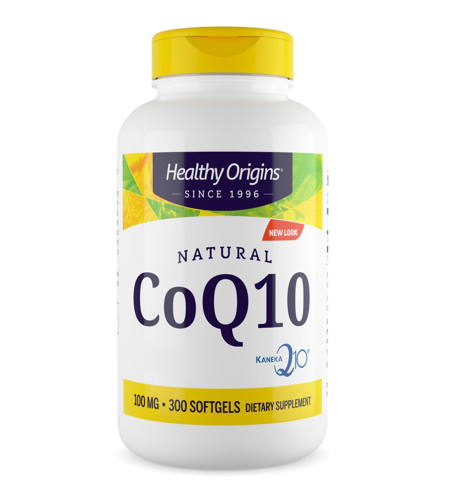 Buy Healthy Origins Natural CoQ10 100mg - High Dose 300 Soft Capsules - Gluten-Free Soy-Free Non-GMO Laboratory Tested for Optimal Health - Buy Online on GoSupps.com