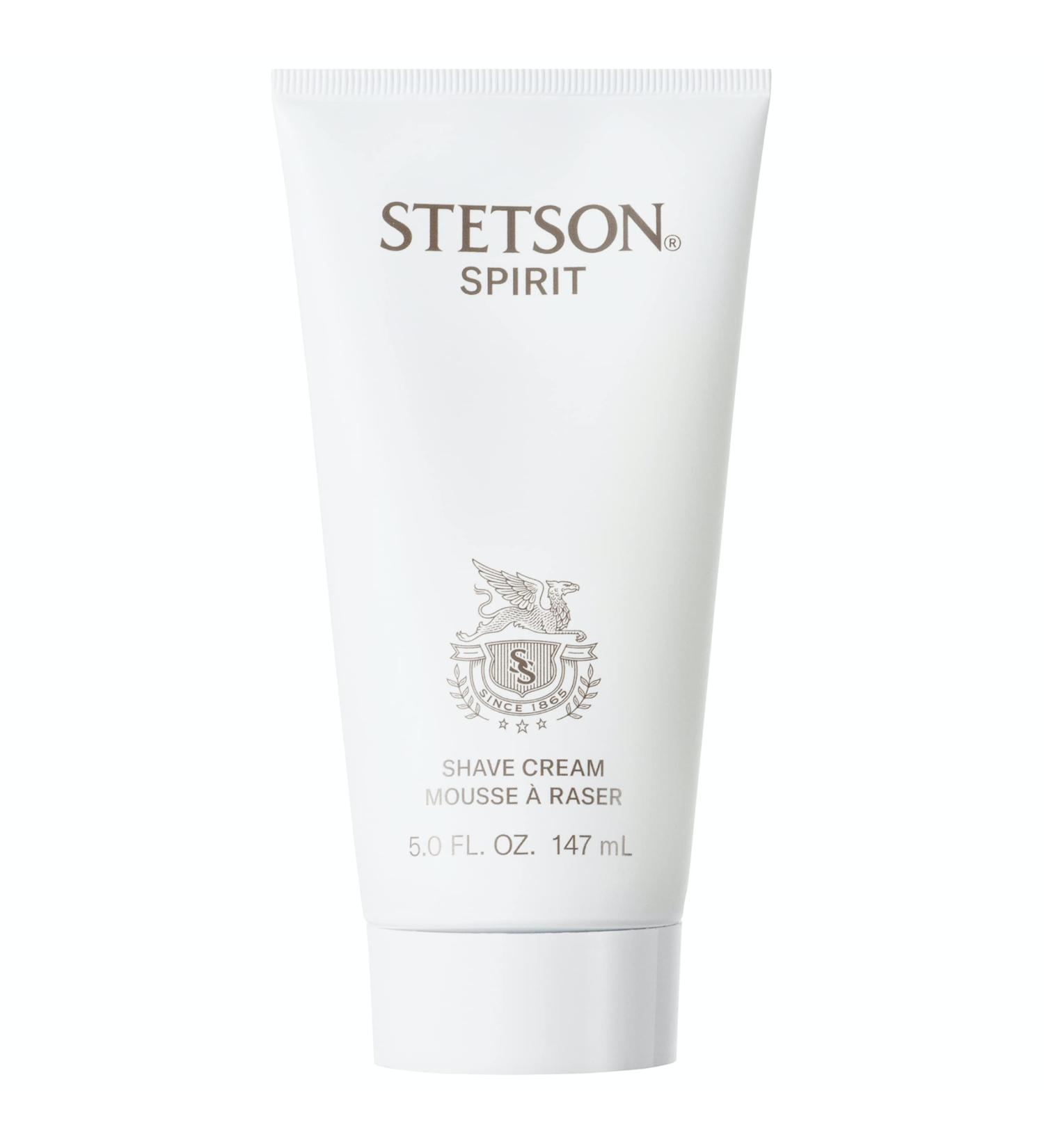 Stetson Spirit Shaving Cream for Men - 5 Fl Oz | Woody Earthy Spicy Aroma - Sandalwood Spices & Leather Fragrance - Buy Online on GoSupps.com