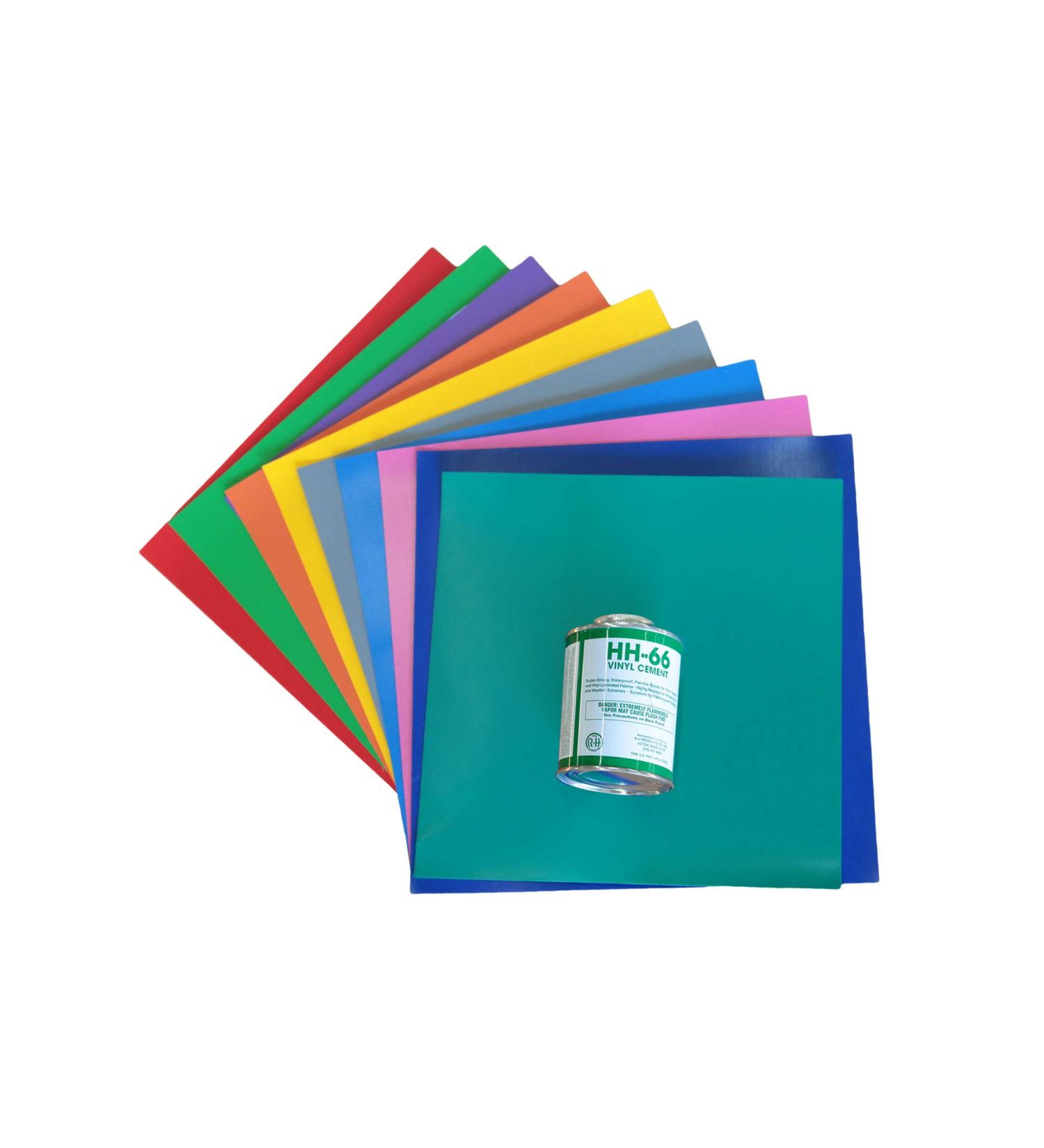 Vinyl Repair Patch Kit for Bounce Houses | Multi-Color Patches & 4-Ounce HH66 Adhesive Glue - Buy Online on GoSupps.com