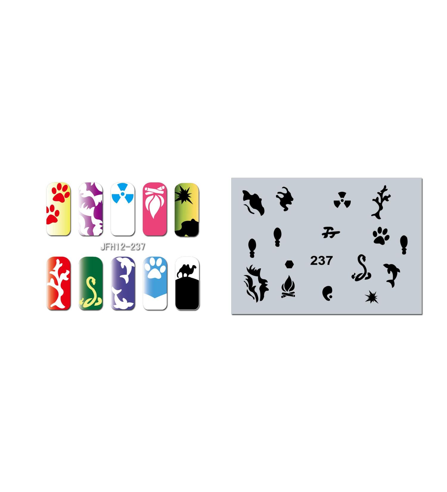 Fingernail stencil (airbrush nail art) Fengda JFH12-237