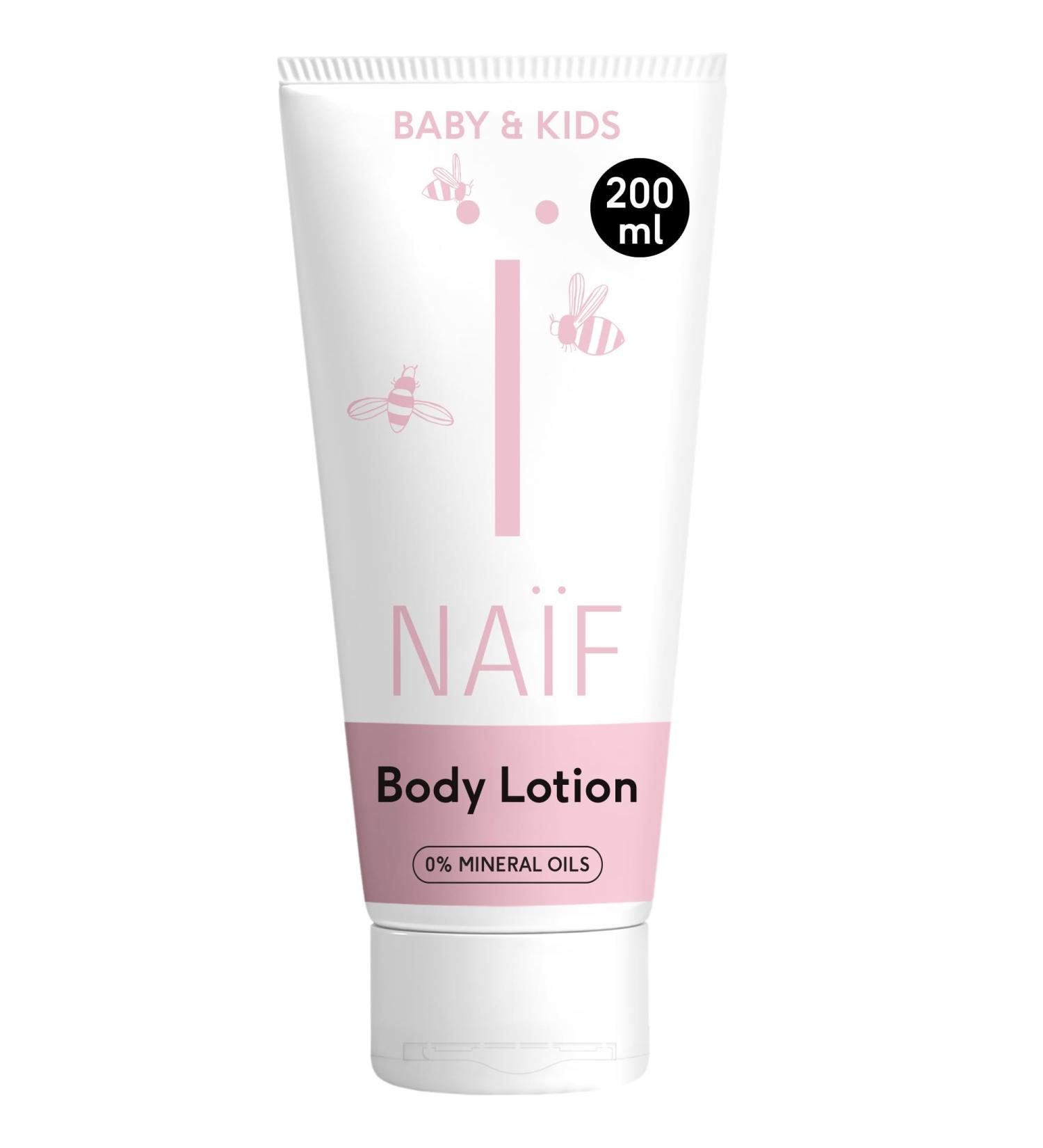 Naif Nourishing Body Lotion for Baby & Child | 100% Vegan Natural Ingredients Non-Sticky & Mineral Oil Free | 200ml - Buy Online on GoSupps.com