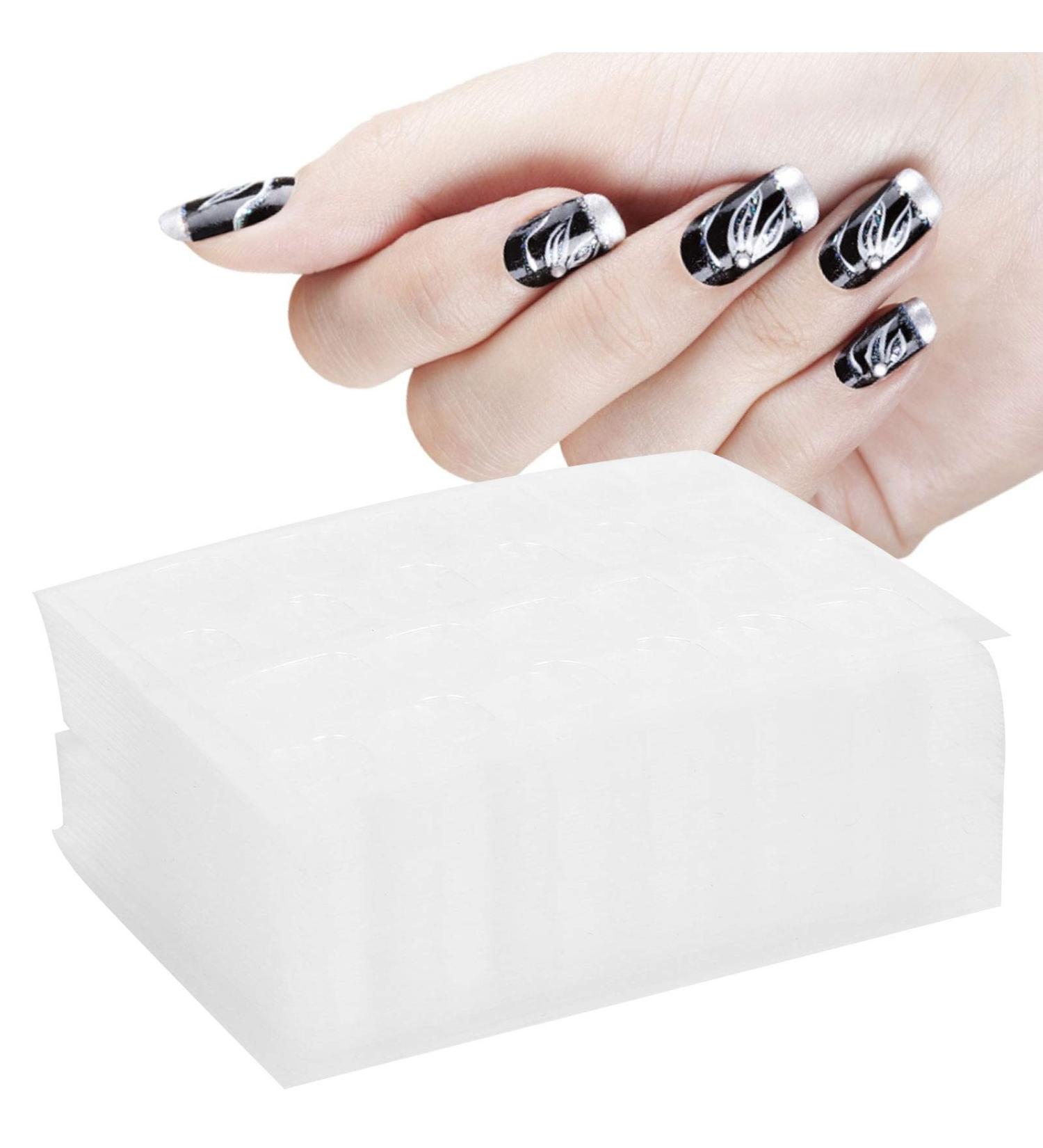 Nail Adhesive Strips 50 Sheets Double Sided Artificial Nail Adhesive Strips Transparent Gel Nail Tape - Buy Online on GoSupps.com