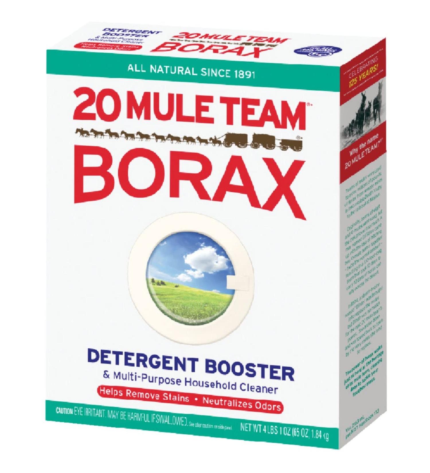 Mule Team Borax Dial Corporation 20 Natural Laundry Booster & Multi-Purpose Household Cleaner 65 Oz.