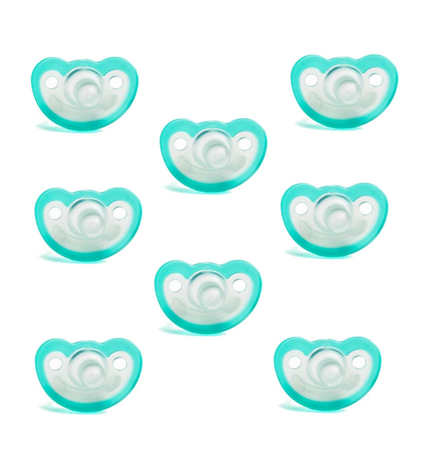 Razbaby JollyPop Baby Pacifier 3+ Months 8 Pack - Teal - Buy Online on GoSupps.com
