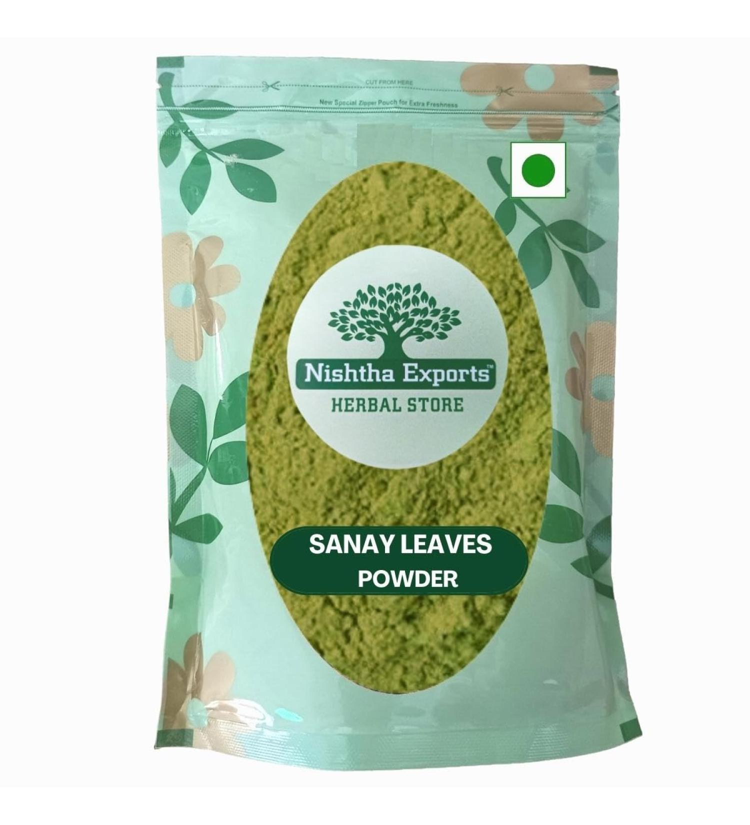 RAW HERB/JADI BOOTI SENNA PATTA POWDER SANAY LEAVES POWDER SENNA LEAF POWDER SONAMUKHI LEAVES SONA PATTA (250gm) - Buy Online on GoSupps.com