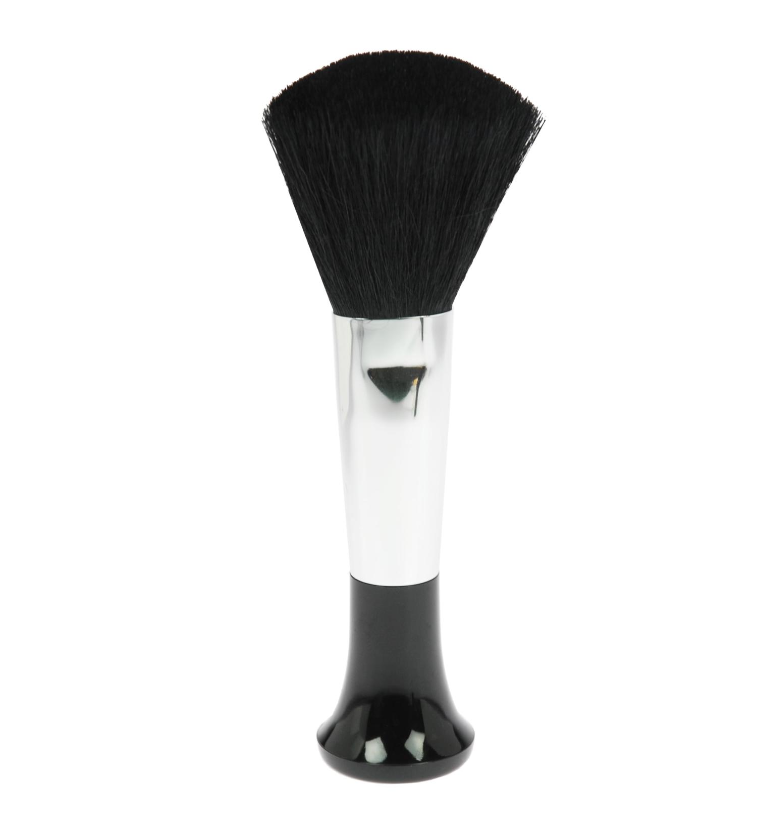 Fantasia Stand Powder Brush - Professional Makeup Brush with Finest Natural Hair | 15cm | Black/Silver | Perfect for Flawless Application - Buy Online on GoSupps.com