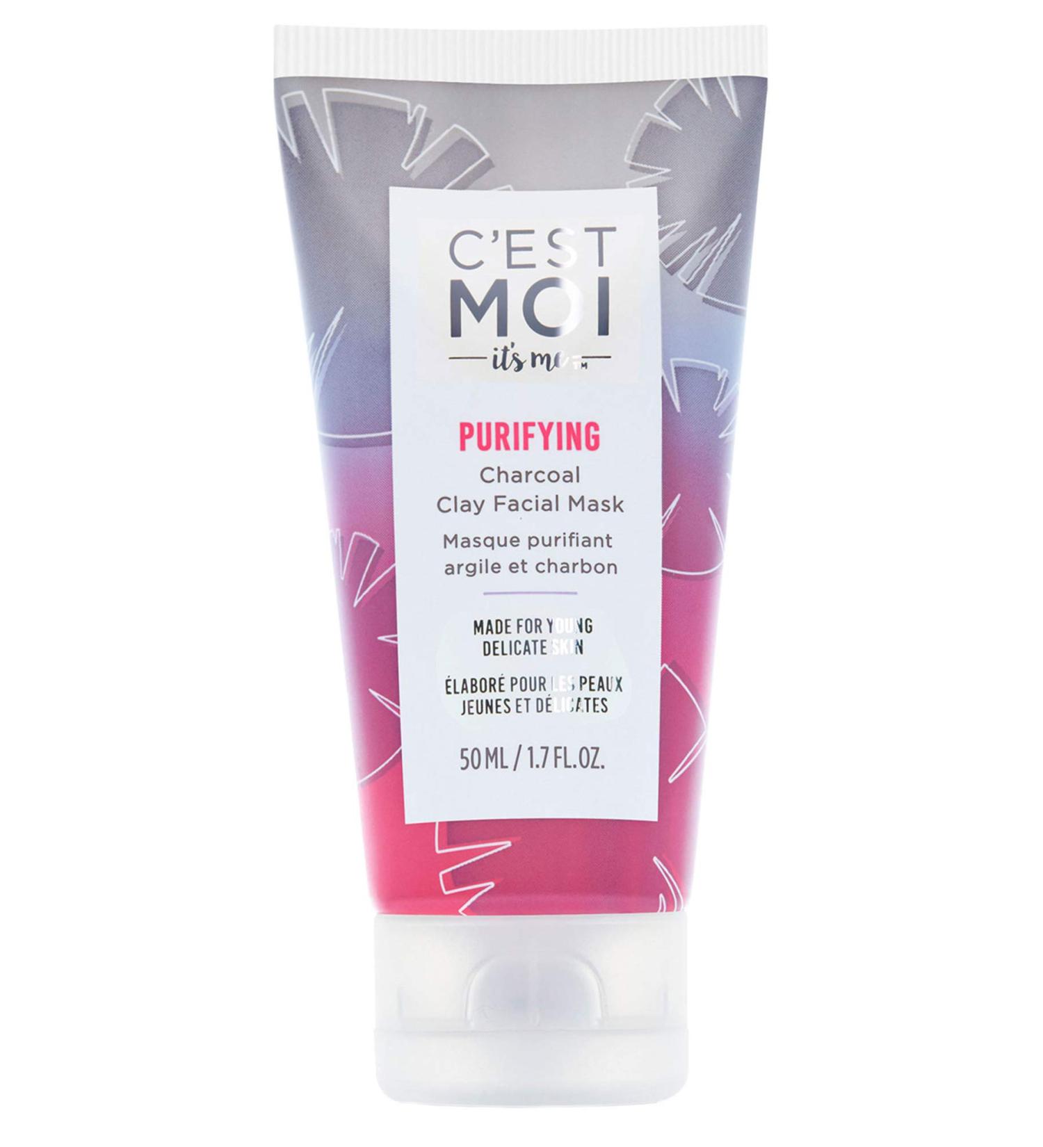 C'est Moi Purifying Charcoal Clay Facial Mask | Exfoliate & Hydrate Skin | Non-Toxic Ingredients with Activated Charcoal & Salicylic Acid - Buy Online on GoSupps.com
