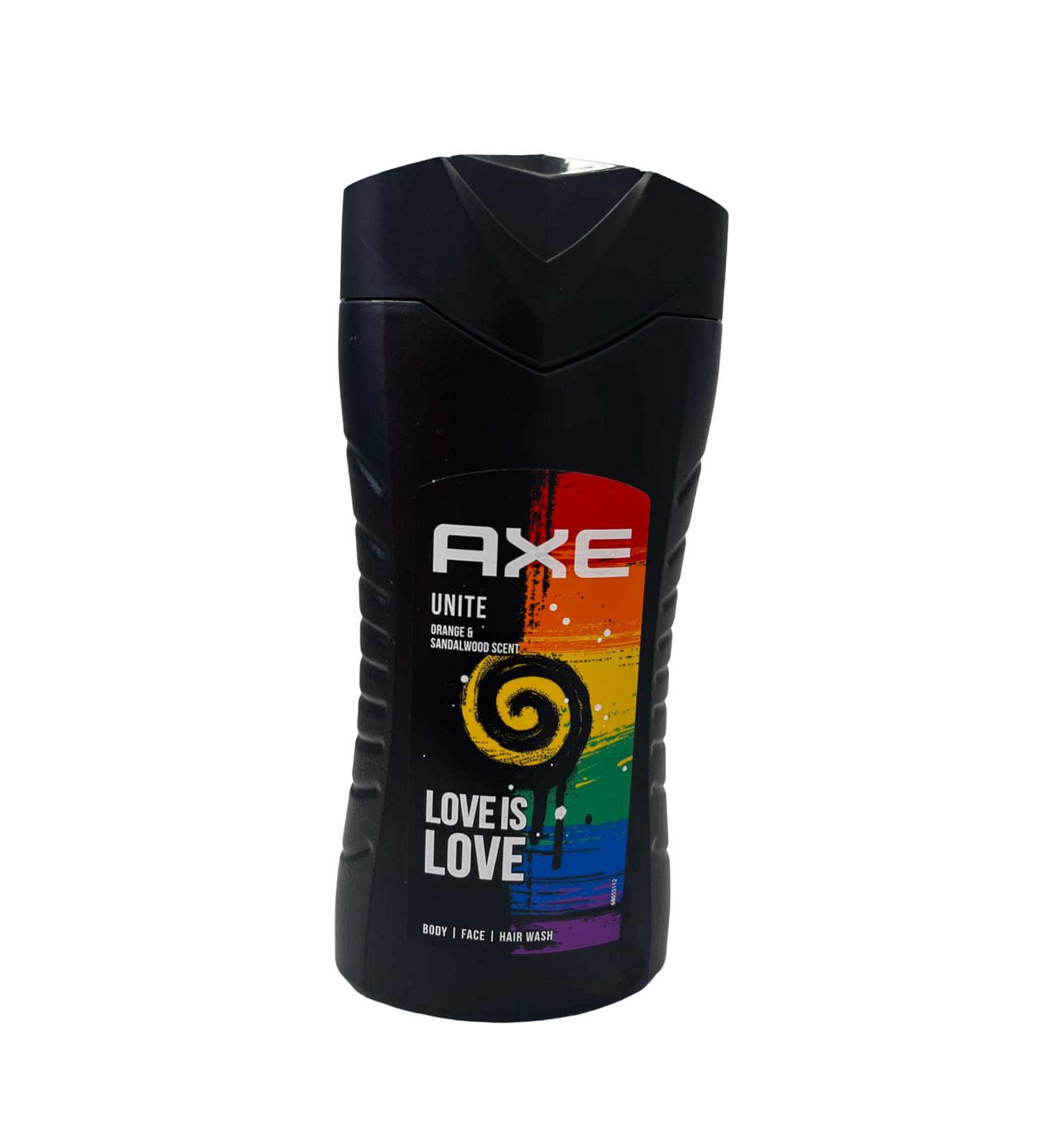Lot de 3 gels douche unisexes Unite Love is Love (3 x 250 ml) - Buy Online on GoSupps.com