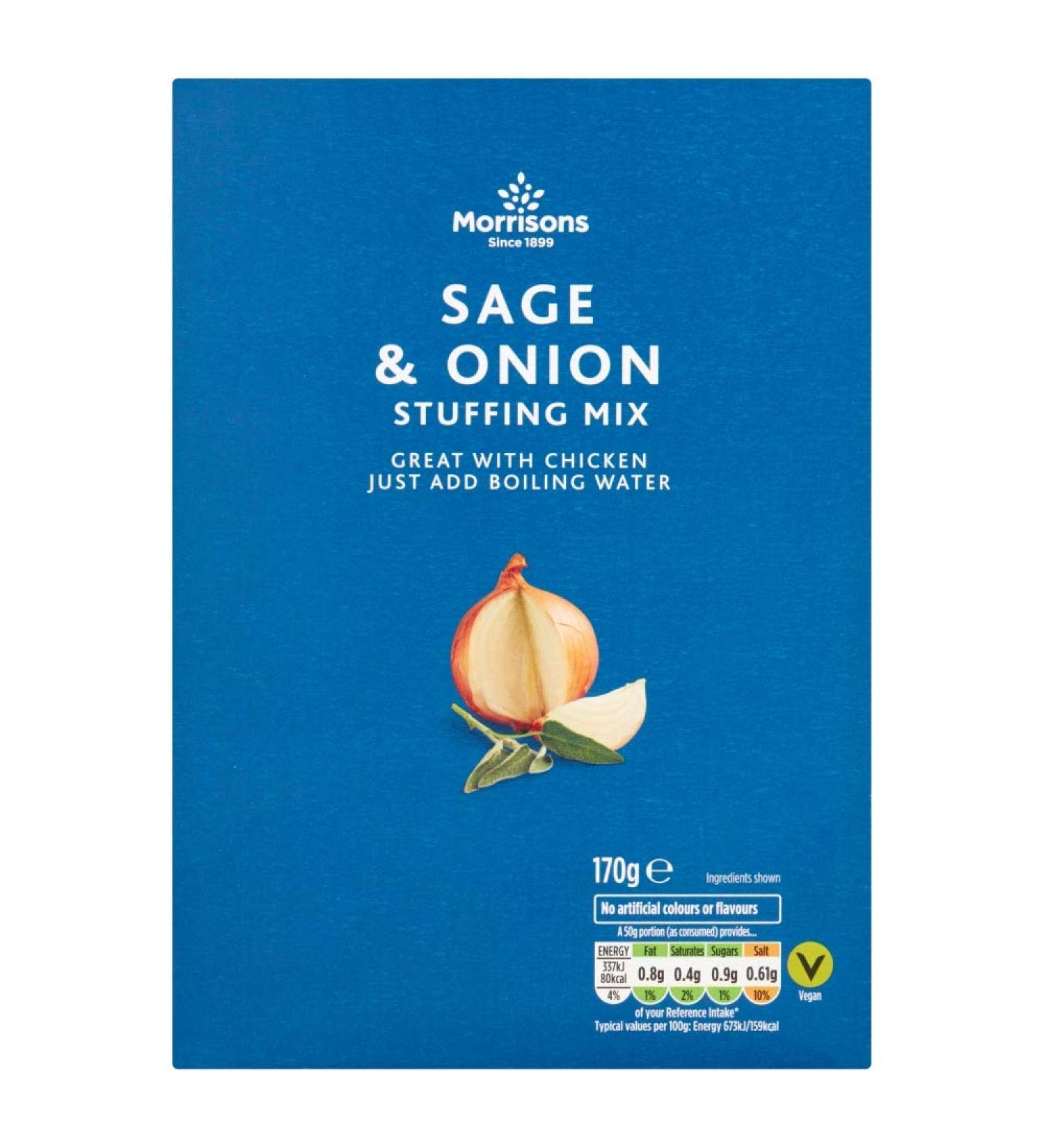 Morrisons Sage & Onion Stuffing 170 g x 16