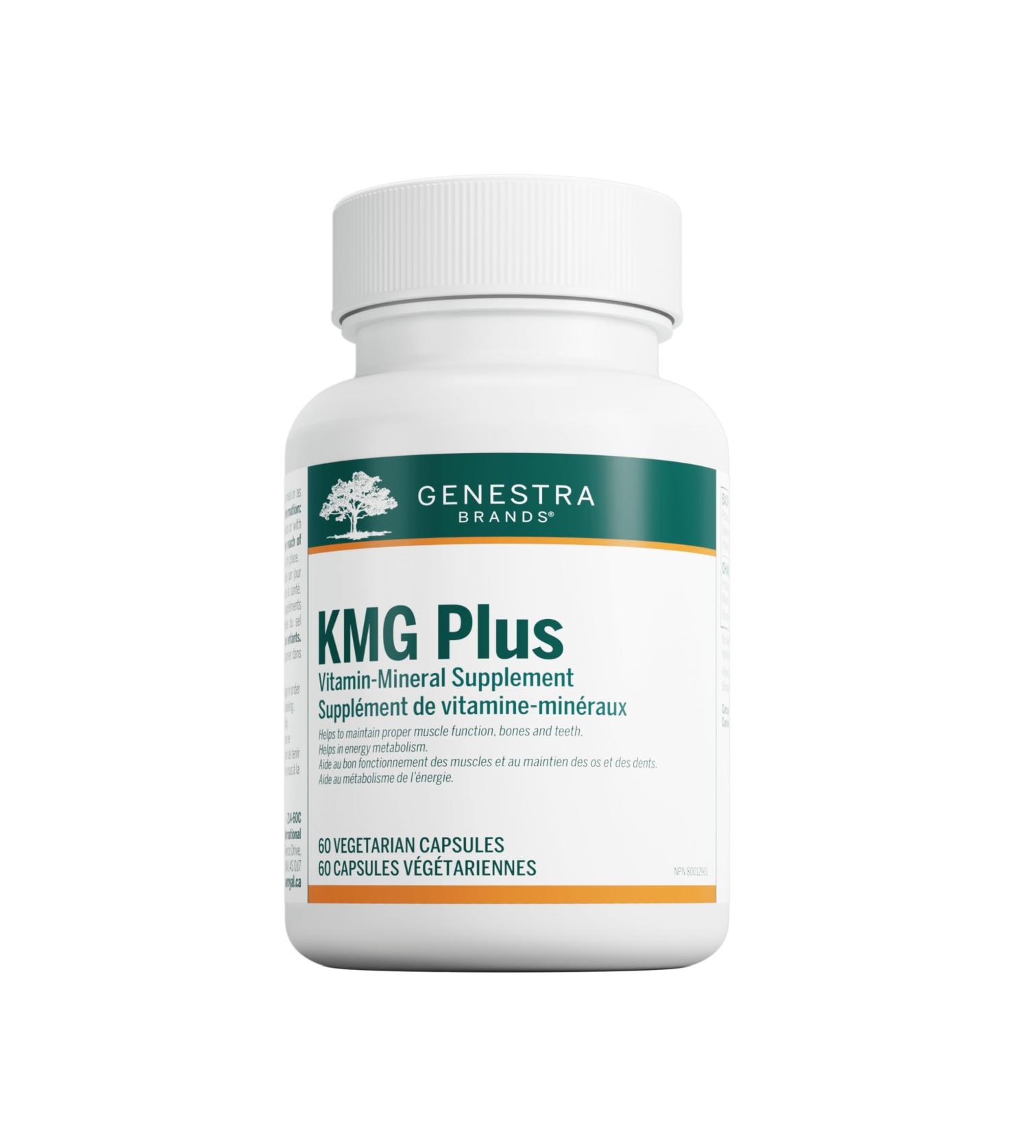Genestra Brands - KMG Plus - Magnesium Potassium and Vitamin B6 Formula - 60 Vegetable Capsules - Buy Online on GoSupps.com