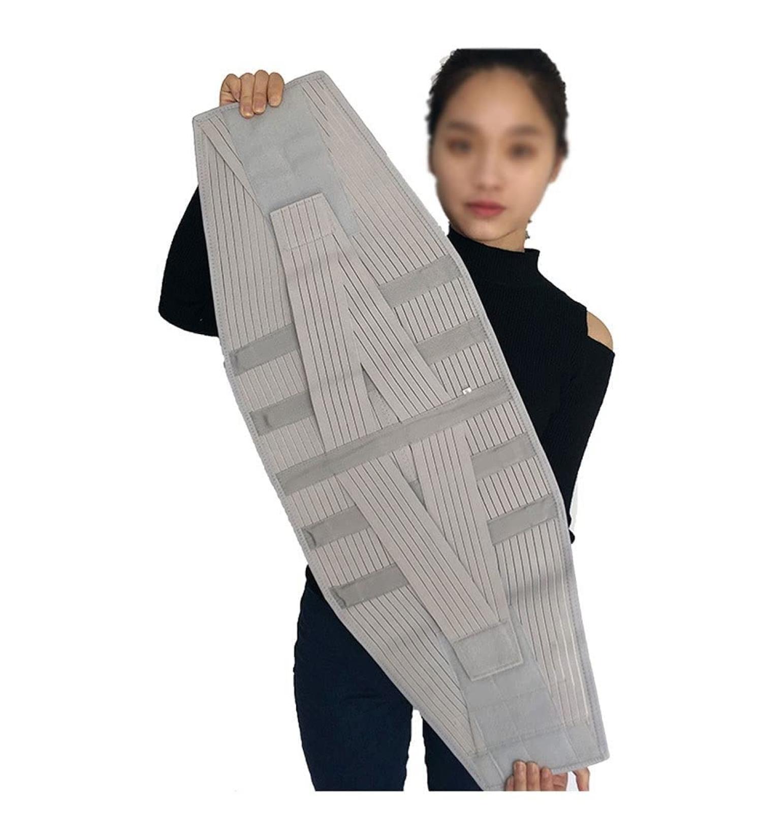 Extra-Wide Back Brace for Lower Back Pain Relief | Lightweight Lumbar Support Belt for Men & Women | X-Large Gray - Ideal for Daily Activities - Buy Online on GoSupps.com