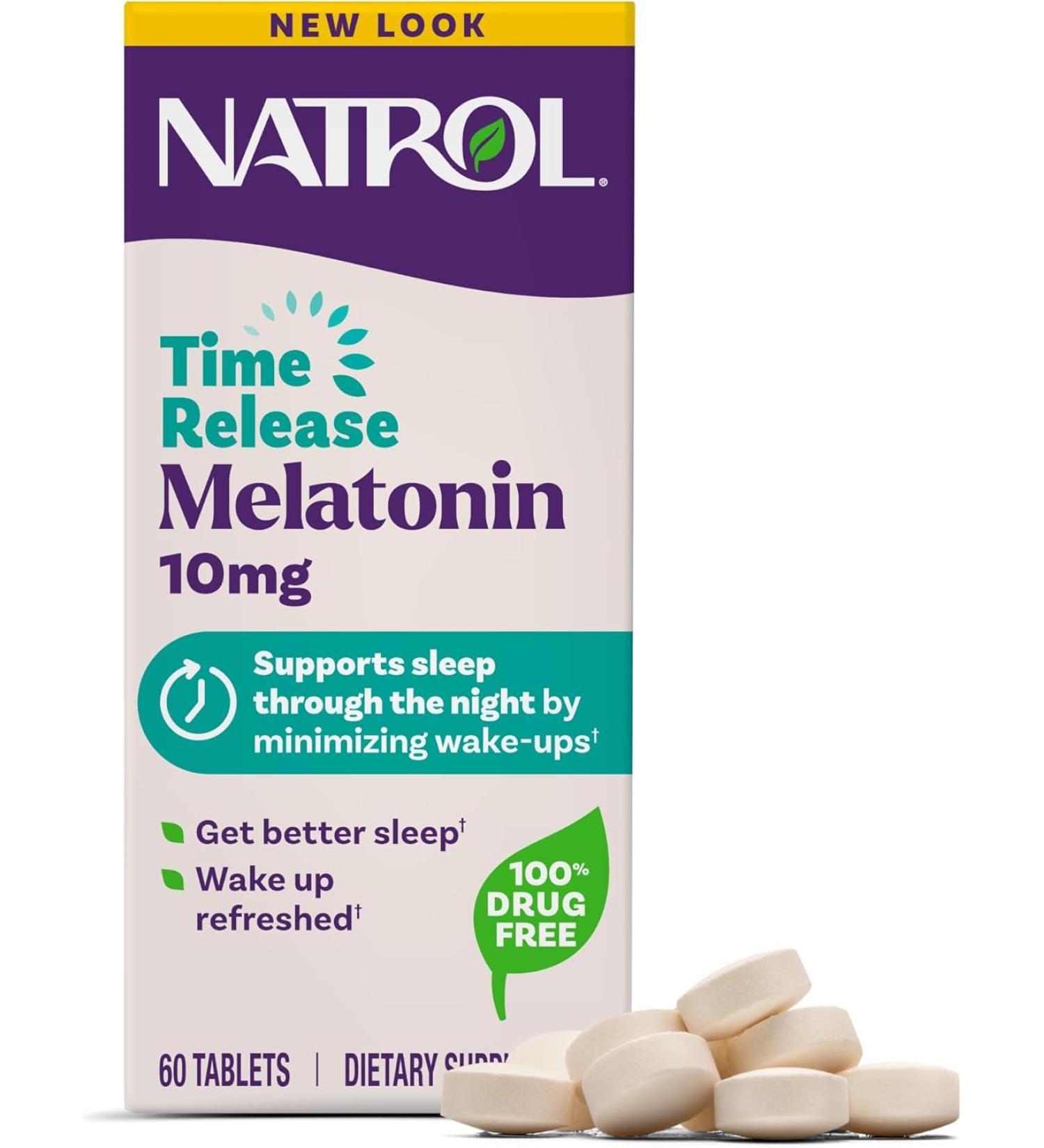 Natrol Advanced Sleep Melatonin Tablets Maximum Strength 10 mg 60 ea ( Pack of 2) - Buy Online on GoSupps.com