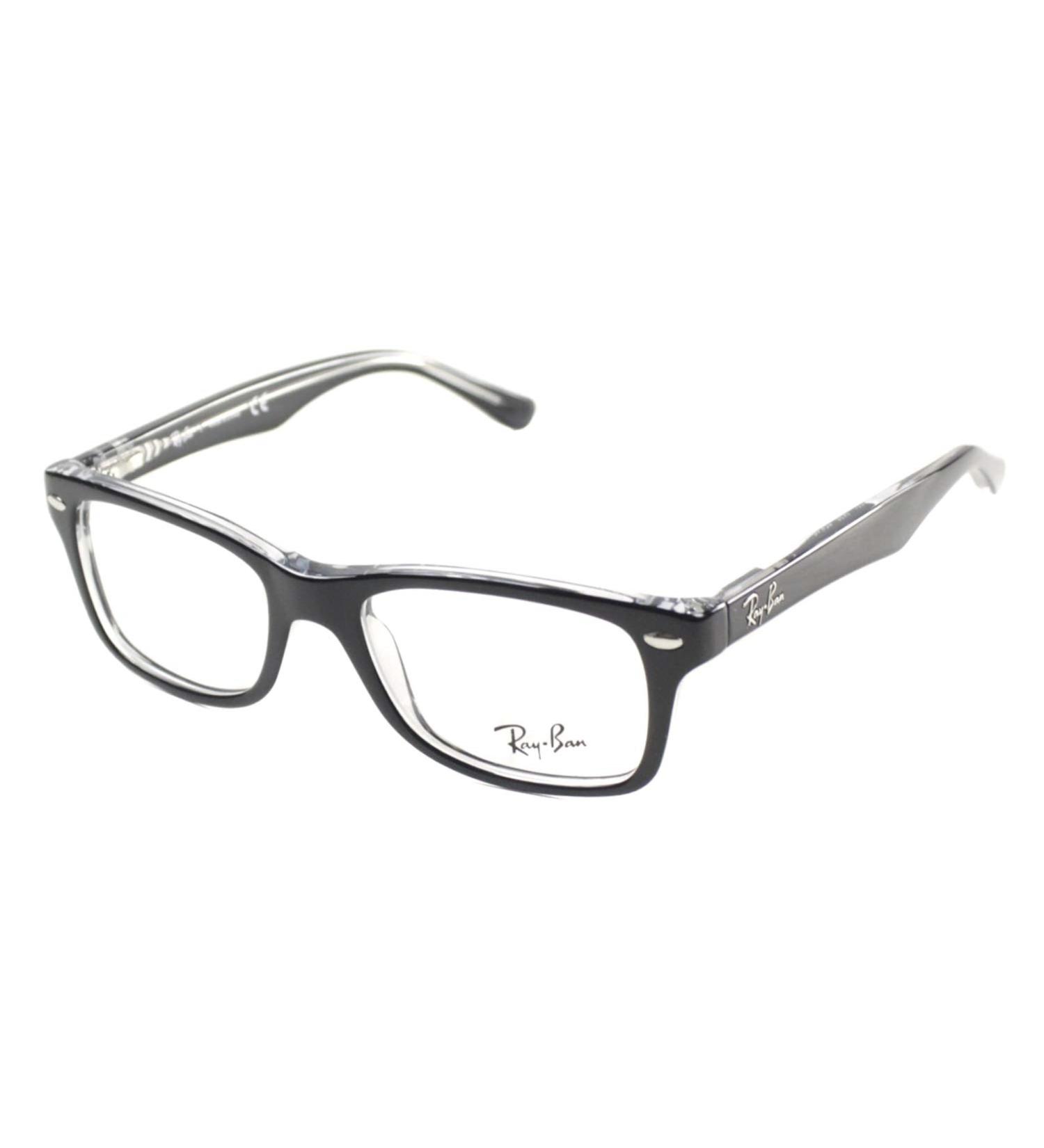 Ray-Ban Unisex Reading Glasses 46 Black (Top Black On Transparent)