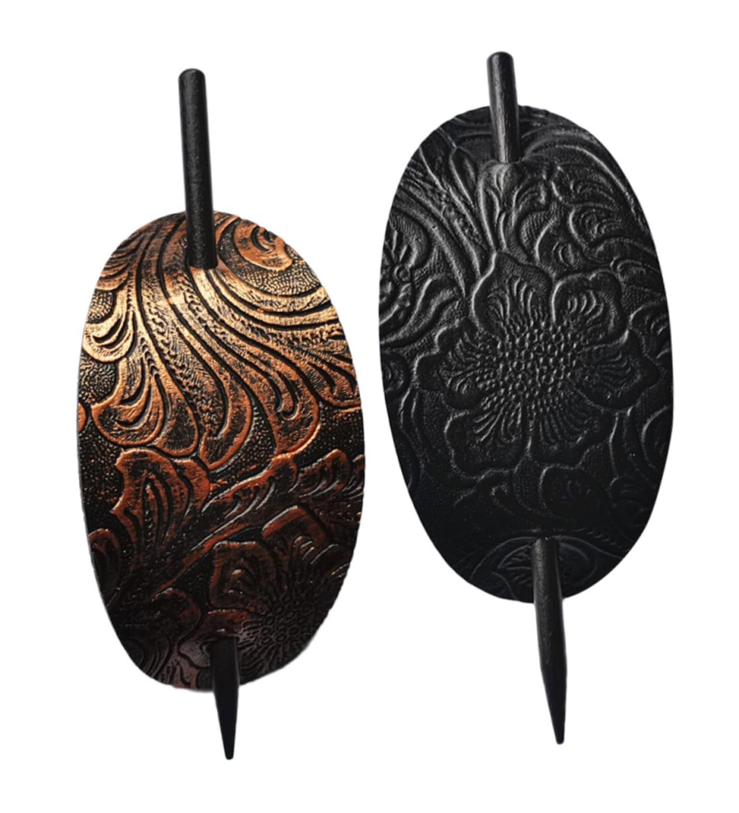 FRCOLOR Womens Hair Clips Hairpin stick ponytail holder barrettes for women bun holder clips for girls clips simple stick Miss Classical leather Hair Stick Pin - Buy Online on GoSupps.com