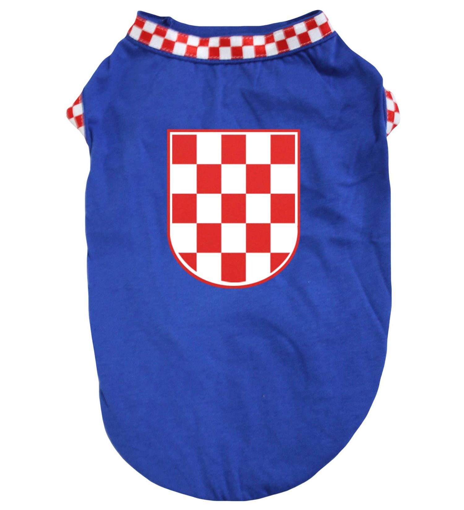 Petitebella Croatia Flag Dog Shirt - Blue XXXL | Stylish & Comfortable Pet Apparel - Buy Online on GoSupps.com