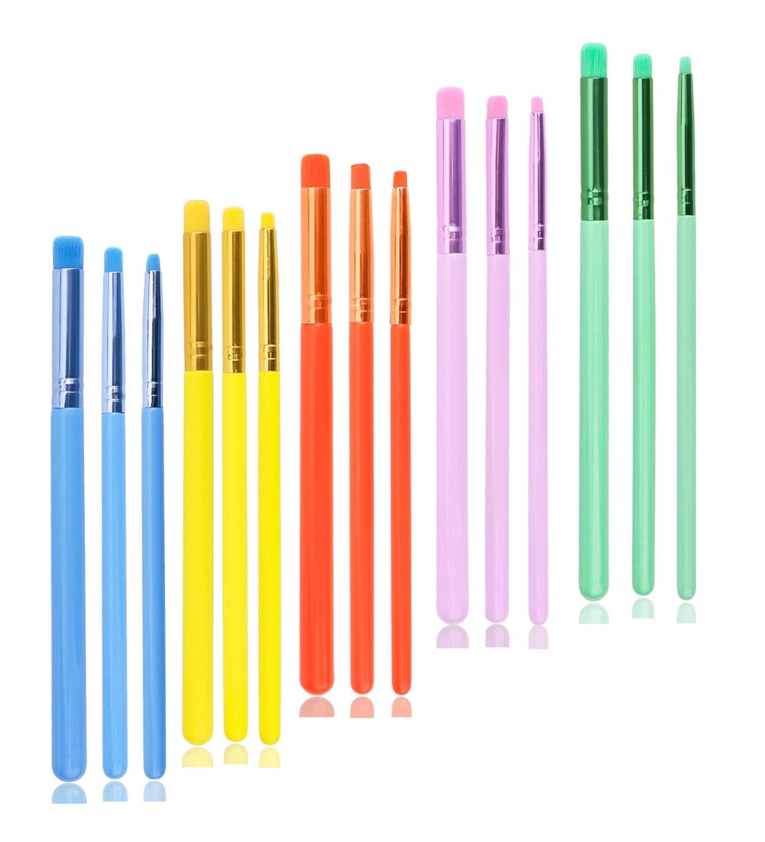 Yoseng Detailed Ink Blending Brushes (15 pcs) for Intricate Stencils & Small Details - Art Blending Tool for Card Making (5 Colors) - Buy Online on GoSupps.com