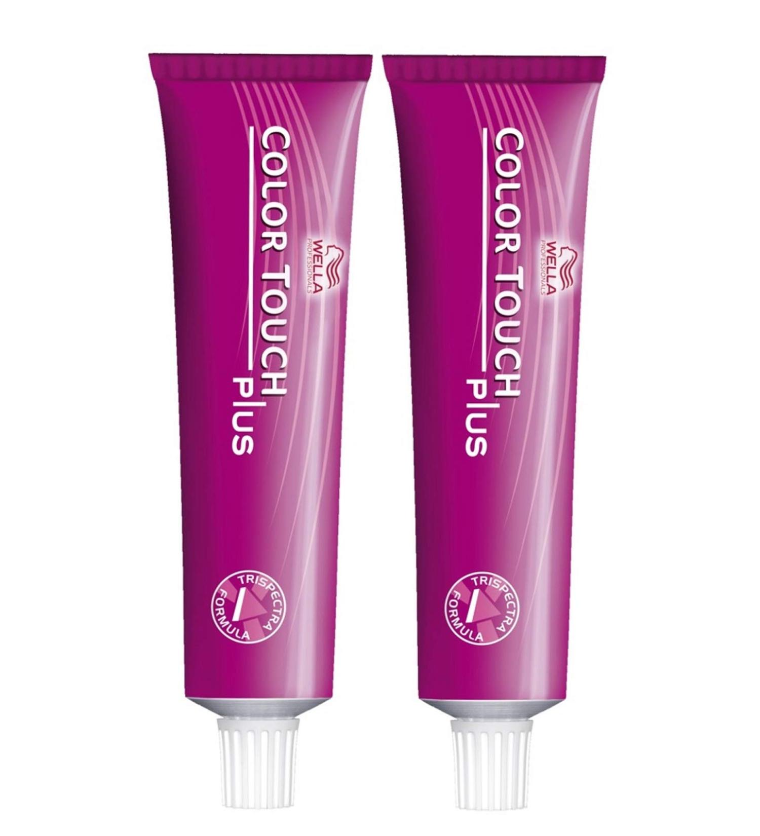 Pack of 2 Color Touch Plus 60 ml 55/06 light brown intense natural violet