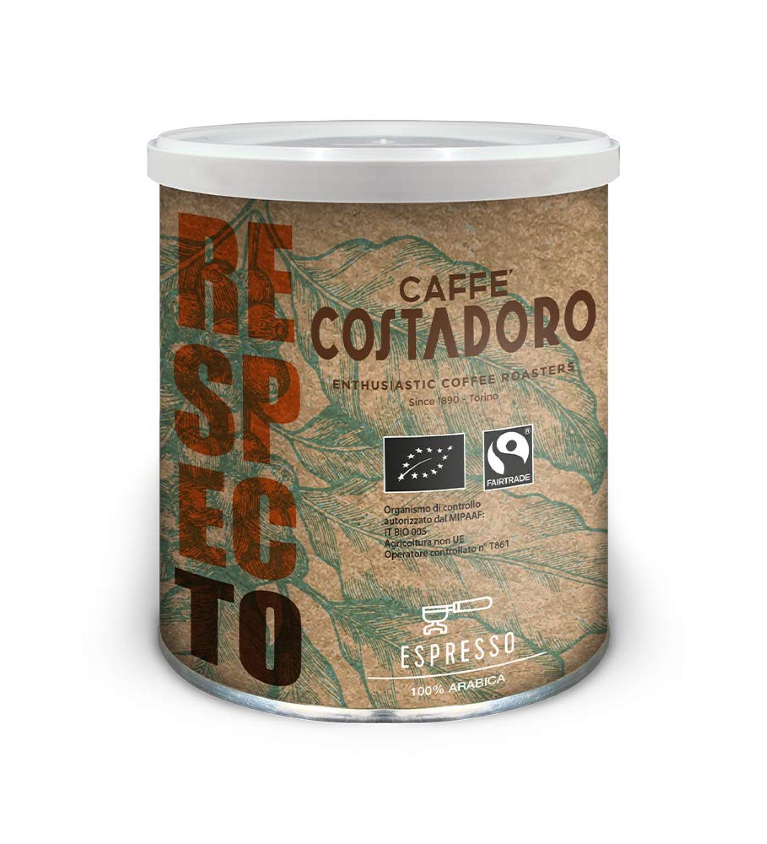 CAFFE' COSTADORO Respecto Arabica Espresso Coffee Box 250 g - Buy Online on GoSupps.com