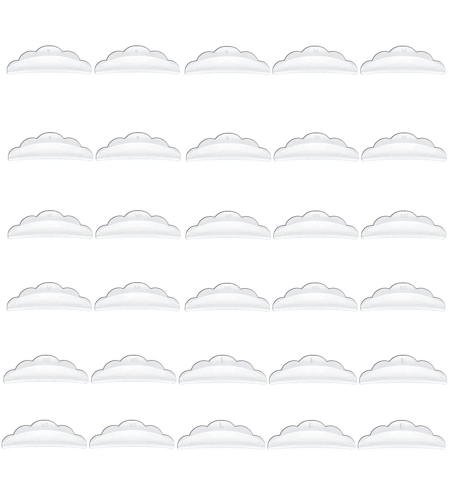 Buy Sskhe 60-Piece Silicone Scalding Protection Eyelash Curl Pads - 5 Models Sizes S/M1/M2/L - Washable & Reusable Beauty Tool for Flawless Makeup - Buy Online on GoSupps.com