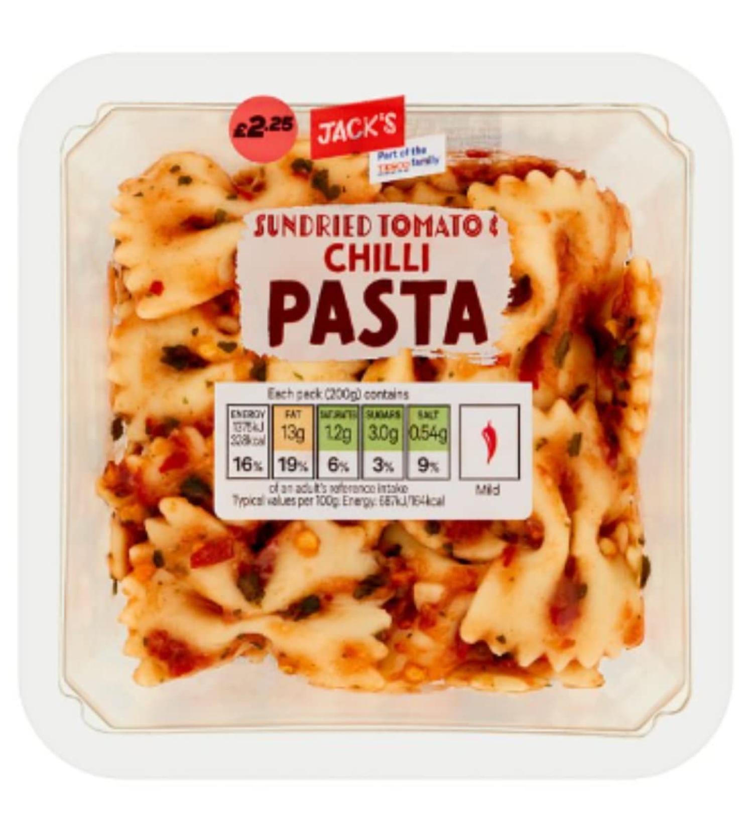 Jack's Sundried Tomato & Chilli Pasta 200g x 8 Chilli Pasta 8