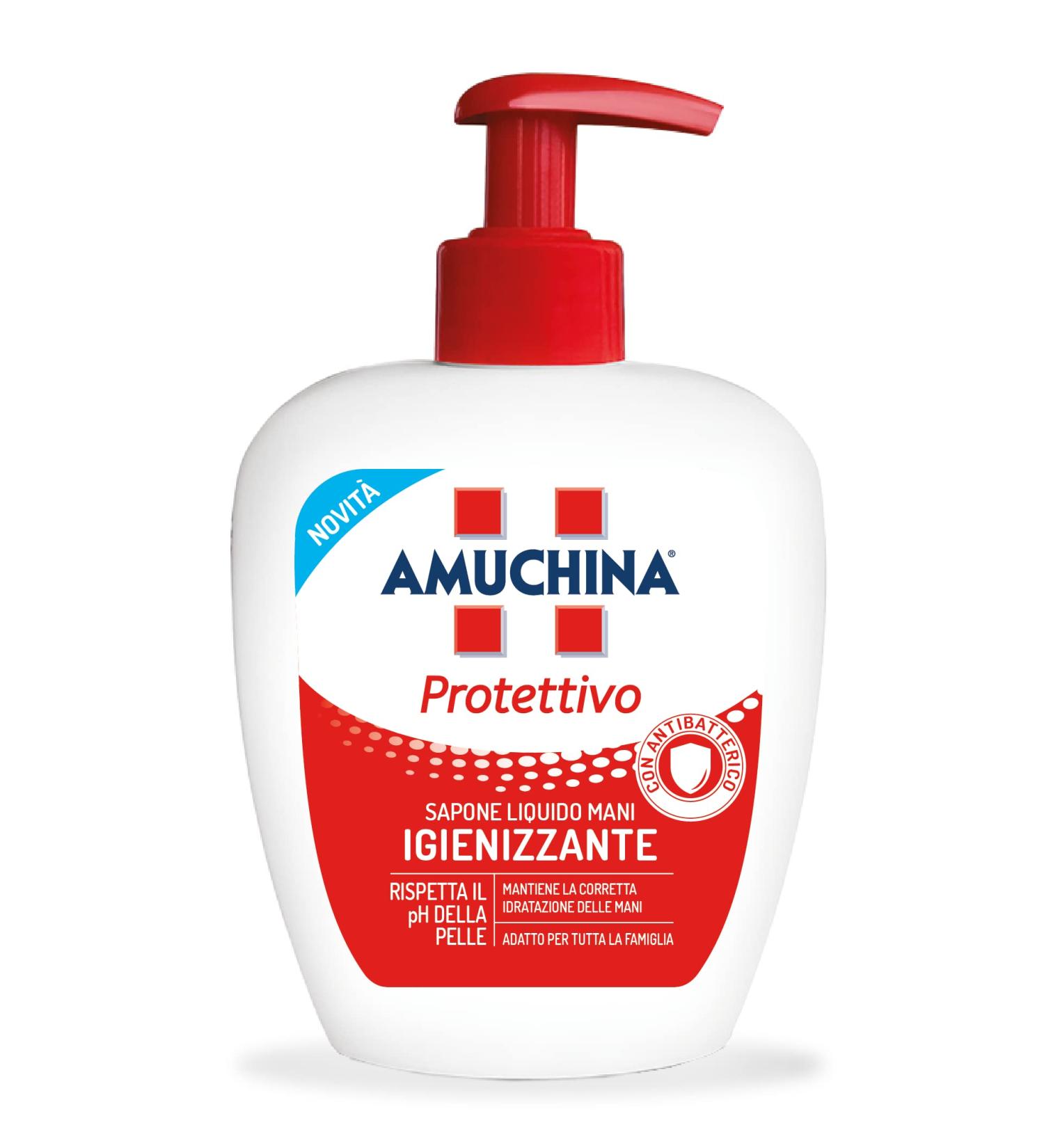 Buy Amuchina Protection Soap 250ml - Effective Antimicrobial Cleanser for Global Shipping - Buy Online on GoSupps.com