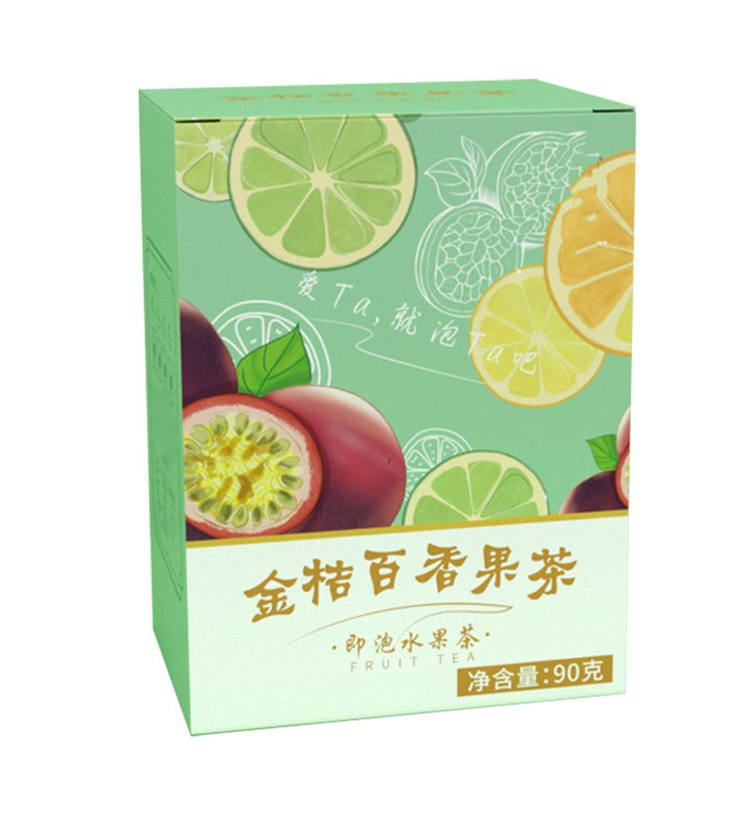 DEWIN Lemon Kumquat Tea Kumquat Passion Fruit Tea 90g 5 Count Independent Packaging Combination Tea for Daily Life - Buy Online on GoSupps.com