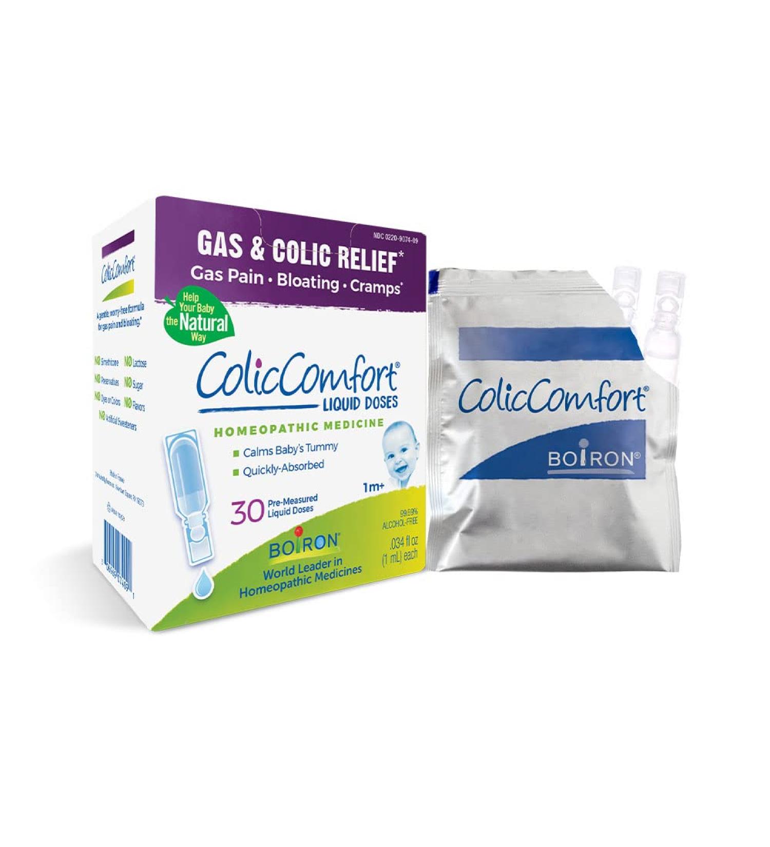 Boiron ColicComfort - Natural Colic & Gas Relief | 30 Doses | .034 fl oz Each - Buy Online on GoSupps.com