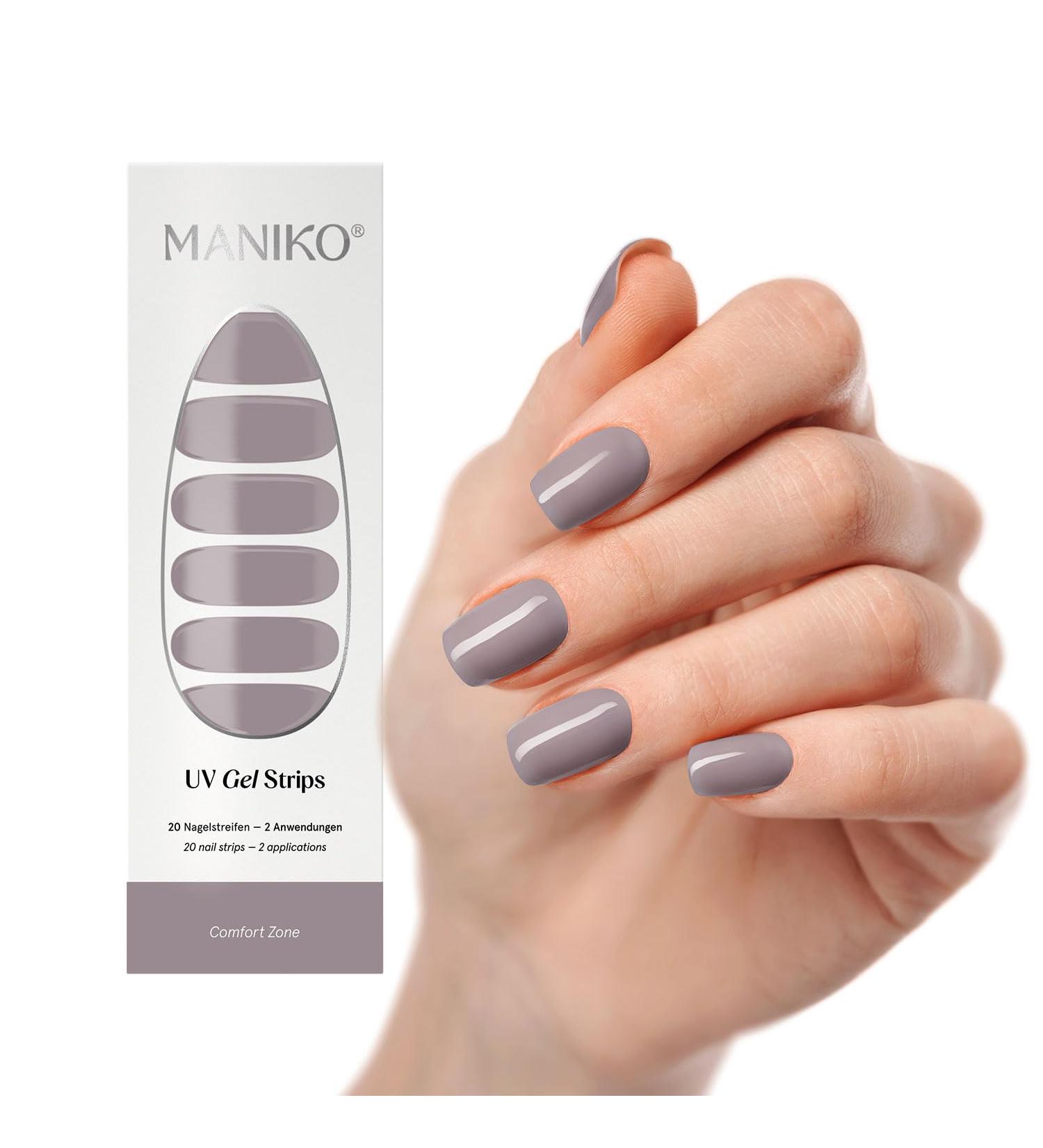 Maniko UV Gel Strips - Vegan Self-Adhesive Nail Film for Natural Nails | Long-Lasting Manicure (20 Strips) Order Internationally! - Buy Online on GoSupps.com