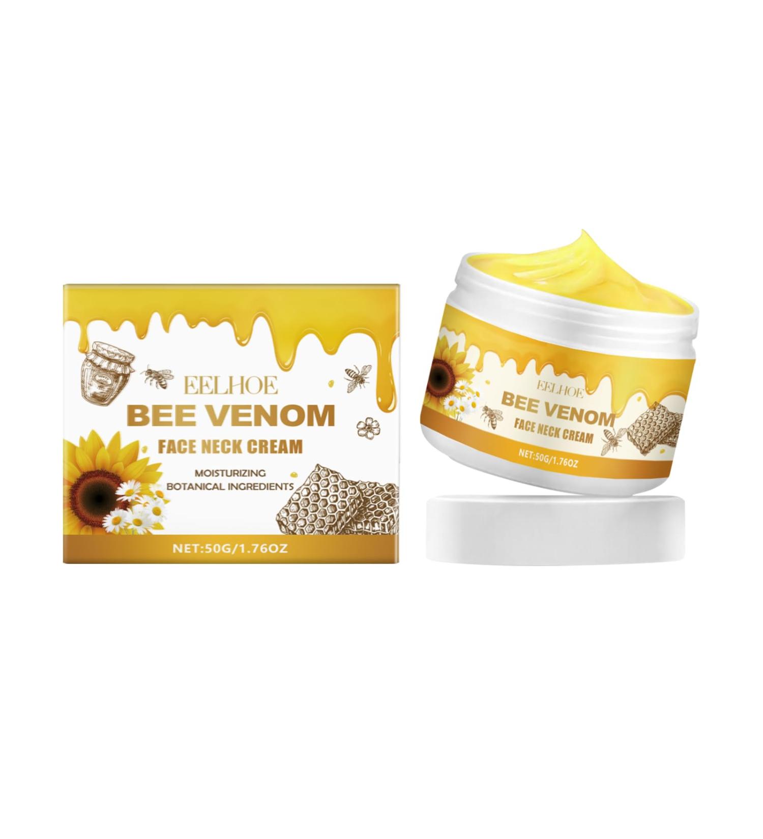 AuroraHyt Bee Venom Face and Neck Cream with Collagen Anti-Aging Moisturizer for Fine Lines Wrinkles Skin Firming 1.76 Fl Oz - Buy Online on GoSupps.com