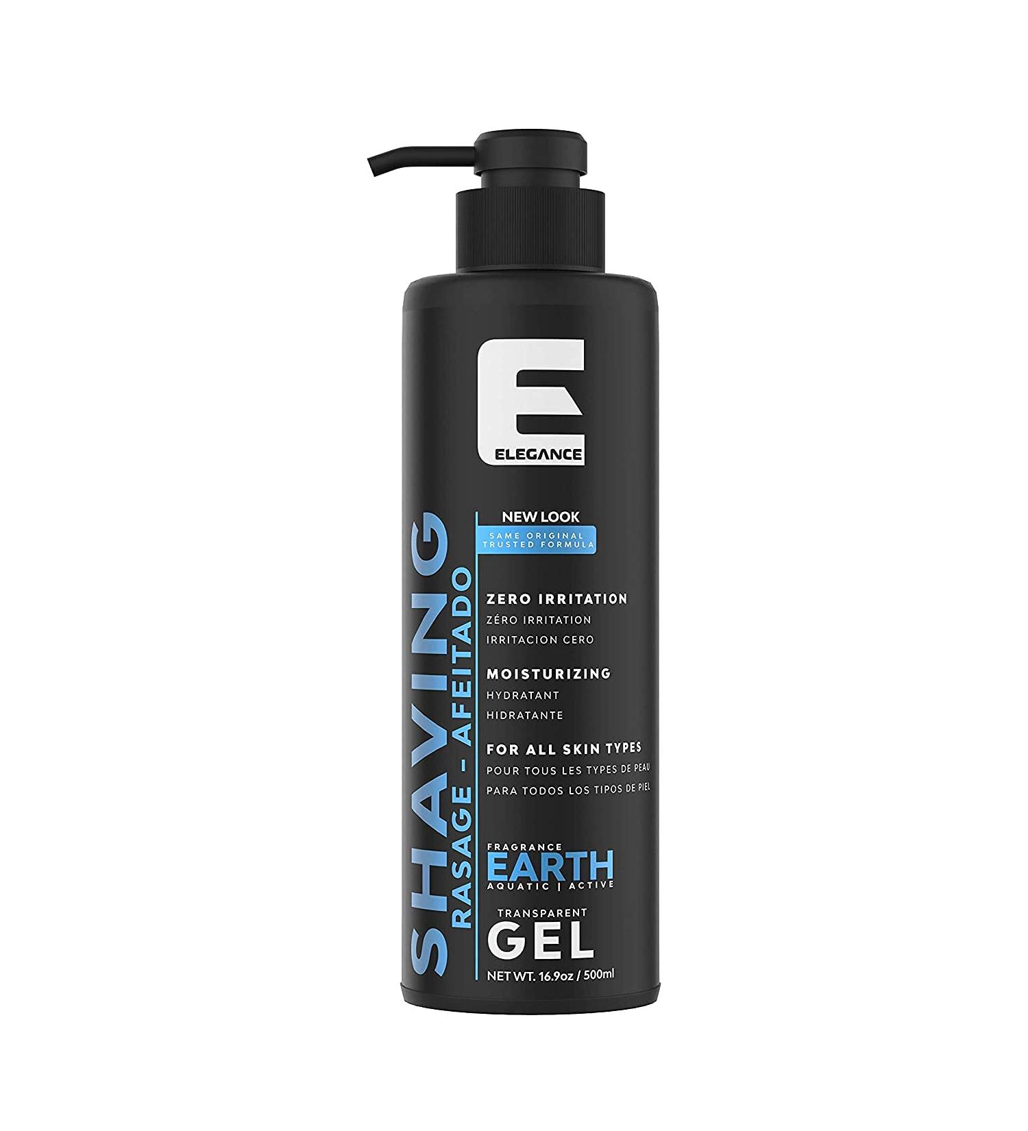 Elegance Transparent Shaving Gel Earth 16.9 Oz