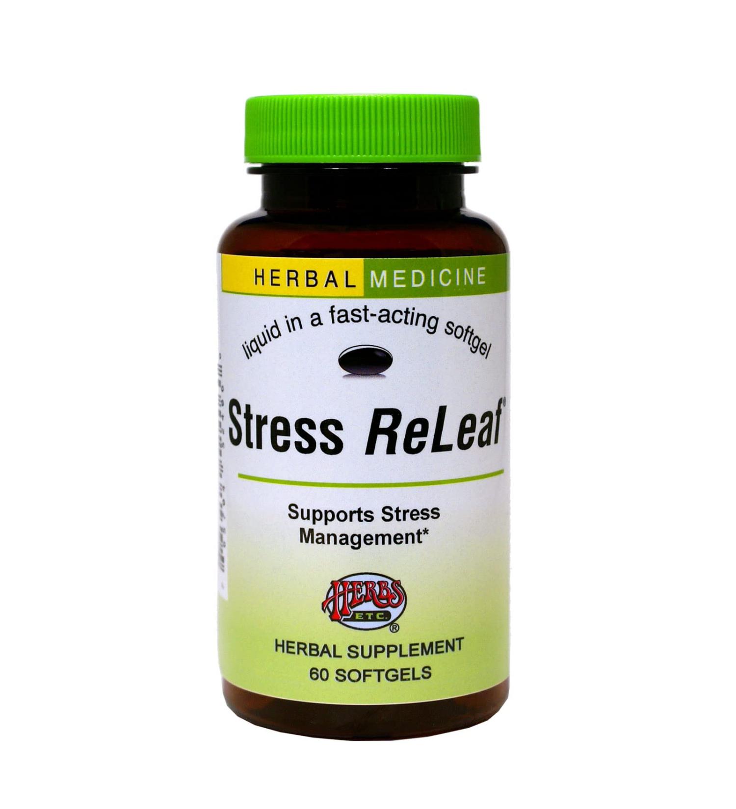 Stress ReLeaf Softgels - 60 Count - Buy Online on GoSupps.com