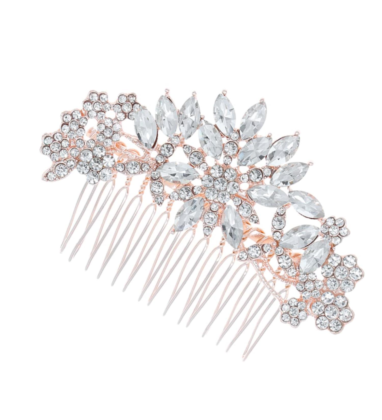 Angoily 1pc Hair Combs Hair Accessory for Women Rhinestone Headpiece Rhinestone Hair Clip Bridal Headpiece Comb Leg Garters for Thigh Accessories Korean Version Bride - Buy Online on GoSupps.com