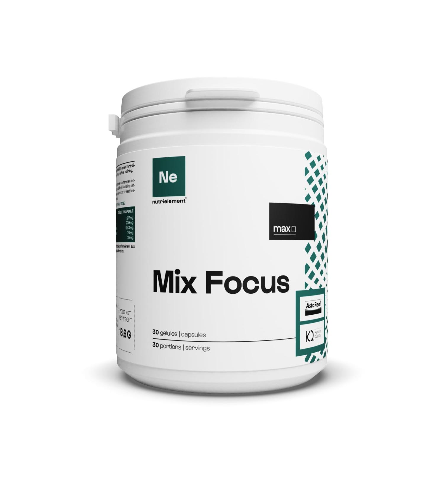 Nutrimuscle - Mix Focus - 30 capsules - Pre Workout - Astaxanthin - Citicoline - Caffeine - Improves concentration - Boosts - Buy Online on GoSupps.com