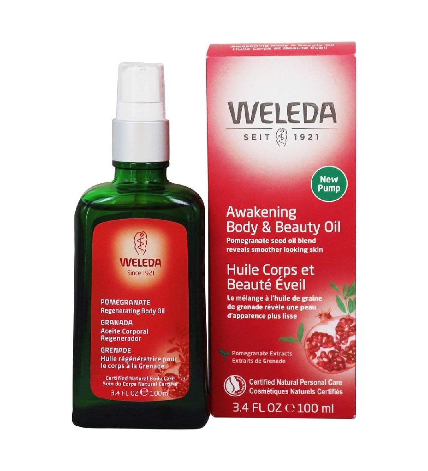 Weleda Pomegranate Regeneration Oil 100ml - Nourishing Anti-Aging Skin Oil for Radiant Glow - International Shipping Available - Buy Online on GoSupps.com