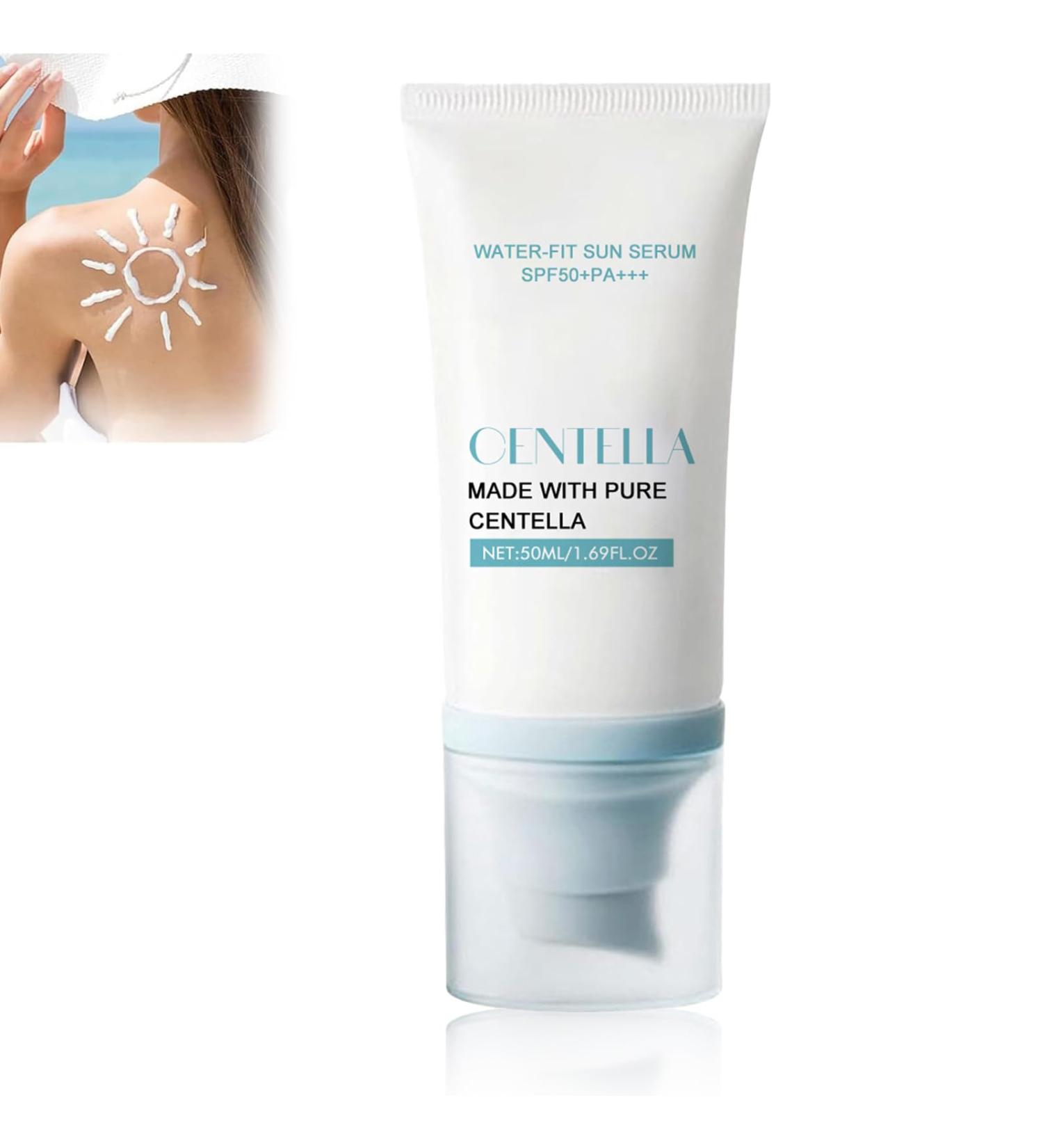 ThrivingAura Moisturizing Sunscreen SPF50 PA+++ Water-fit Sun Serum Sunscreen Must-Have Hydrating Sunscreen Natural Facial Sunscreen Skincare Daily Cleansing Beauty Refreshing No Sticky No White Cast - Buy Online on GoSupps.com