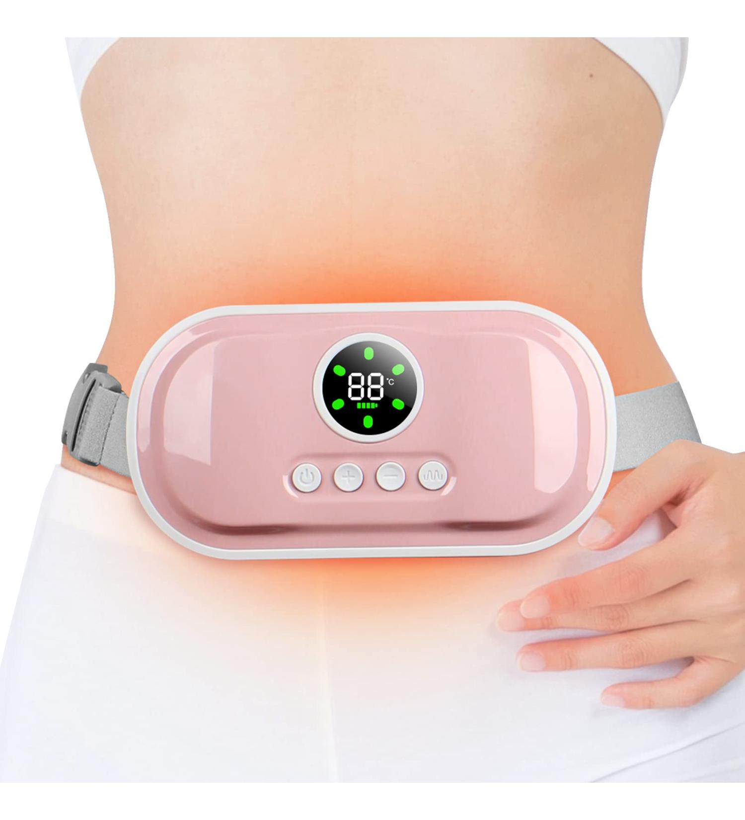 BAICIWE Portable Heating Pad - 3 Heat Levels, 4 Massage Modes - Fast Cordless Pain Relief for Women and Girls (Pink) - Buy Online on GoSupps.com