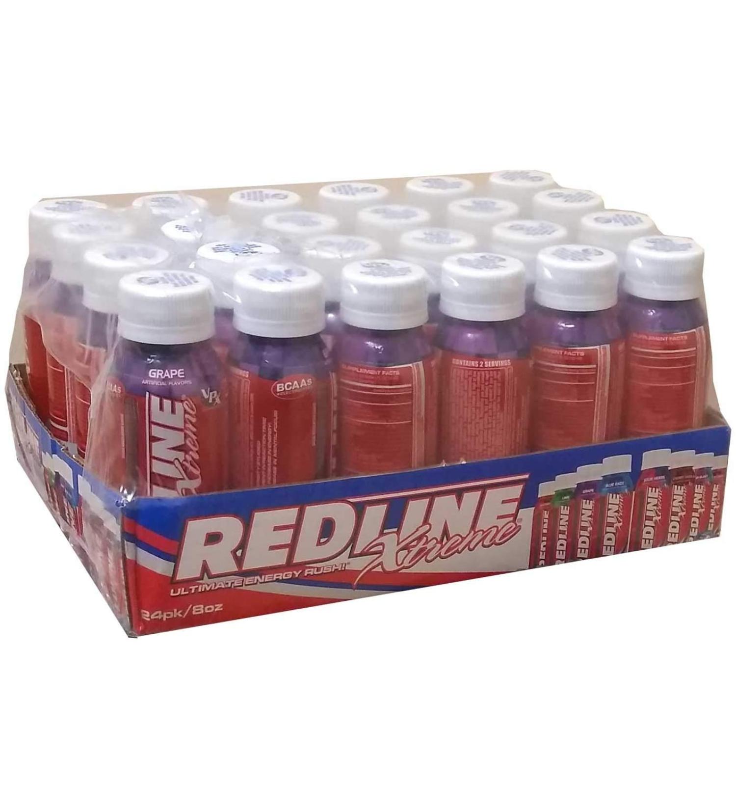 VPX Redline Xtreme Grape Energy Drink 8oz - 24 Pack - Buy Online on GoSupps.com