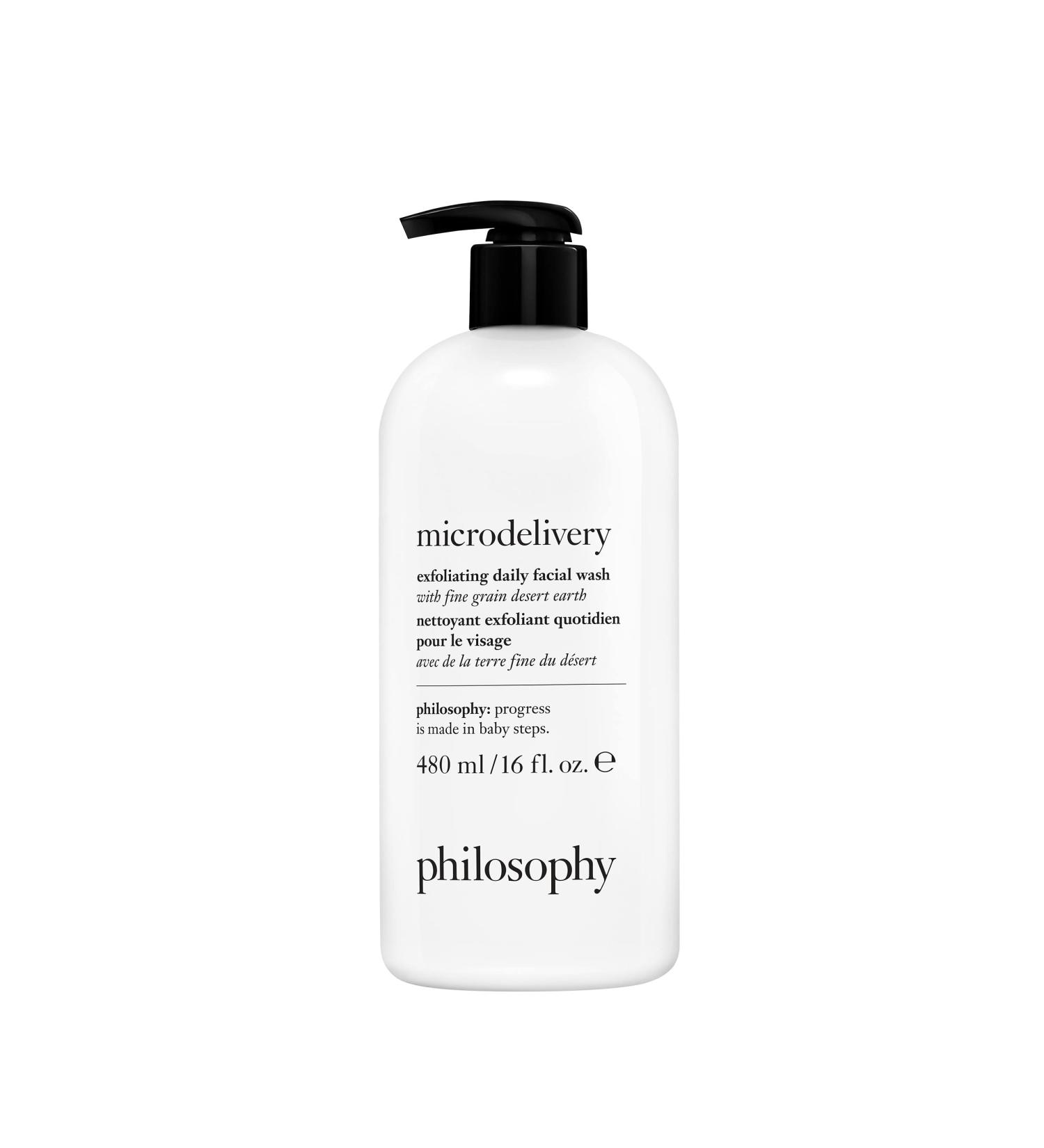 philosophy Microdelivery Face Wash 16 Oz - Gentle Exfoliating Facial Cleanser - Buy Online on GoSupps.com