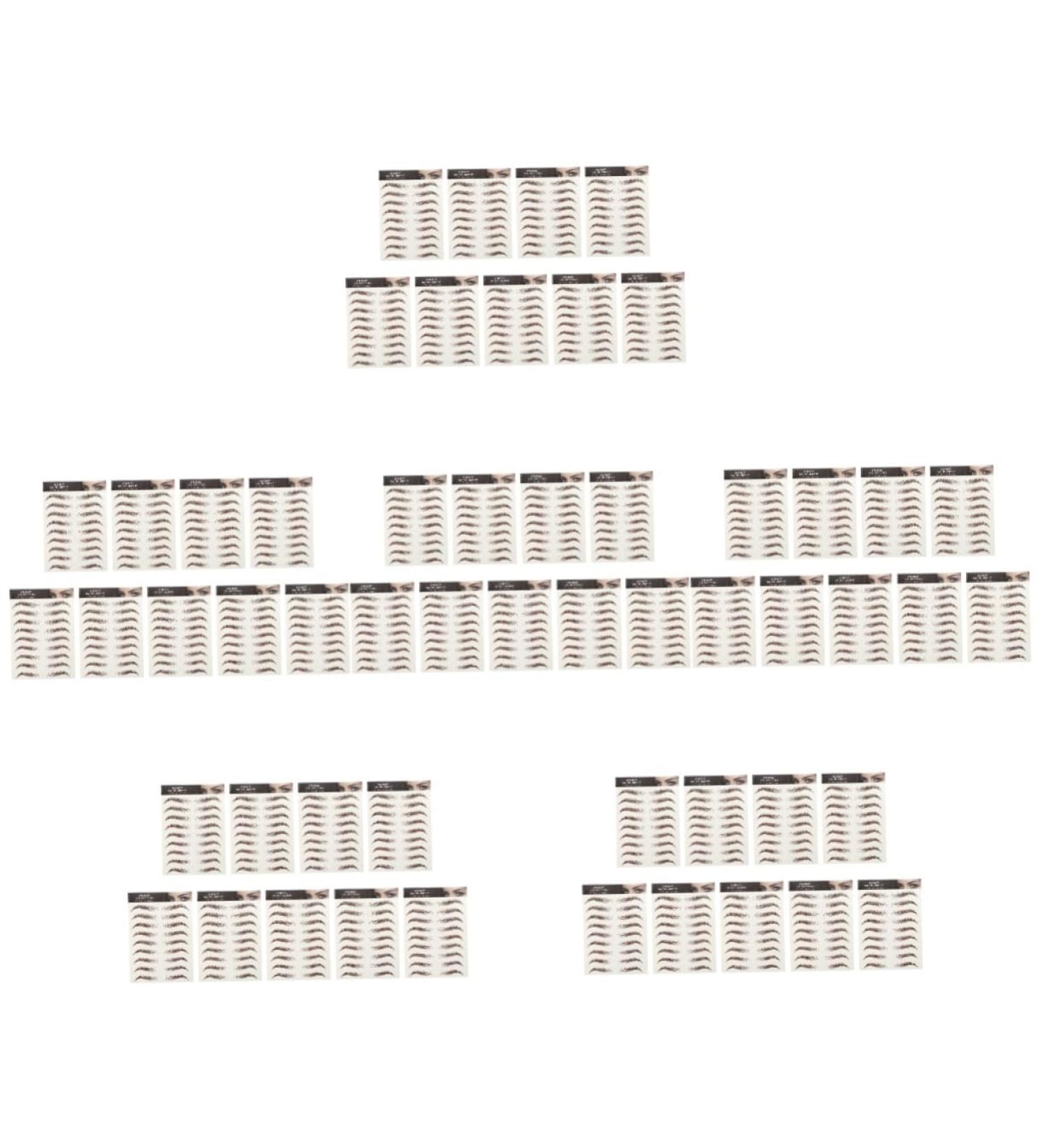 POPETPOP 54 Sheets Waterproof Eyebrow Stickers Waterproof Stickers Waterproof Transfer Eyebrows Makeup Tools - Buy Online on GoSupps.com