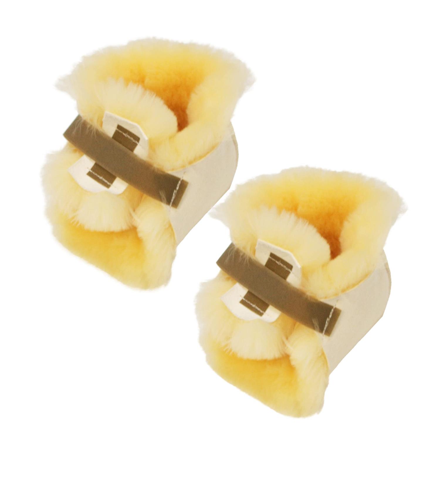 Buy 100% Medical Sheepskin Heel Cushion Bootie | Soft Lambswool Protectors for Pressure Sores & Comfort - International Shipping Available - Buy Online on GoSupps.com